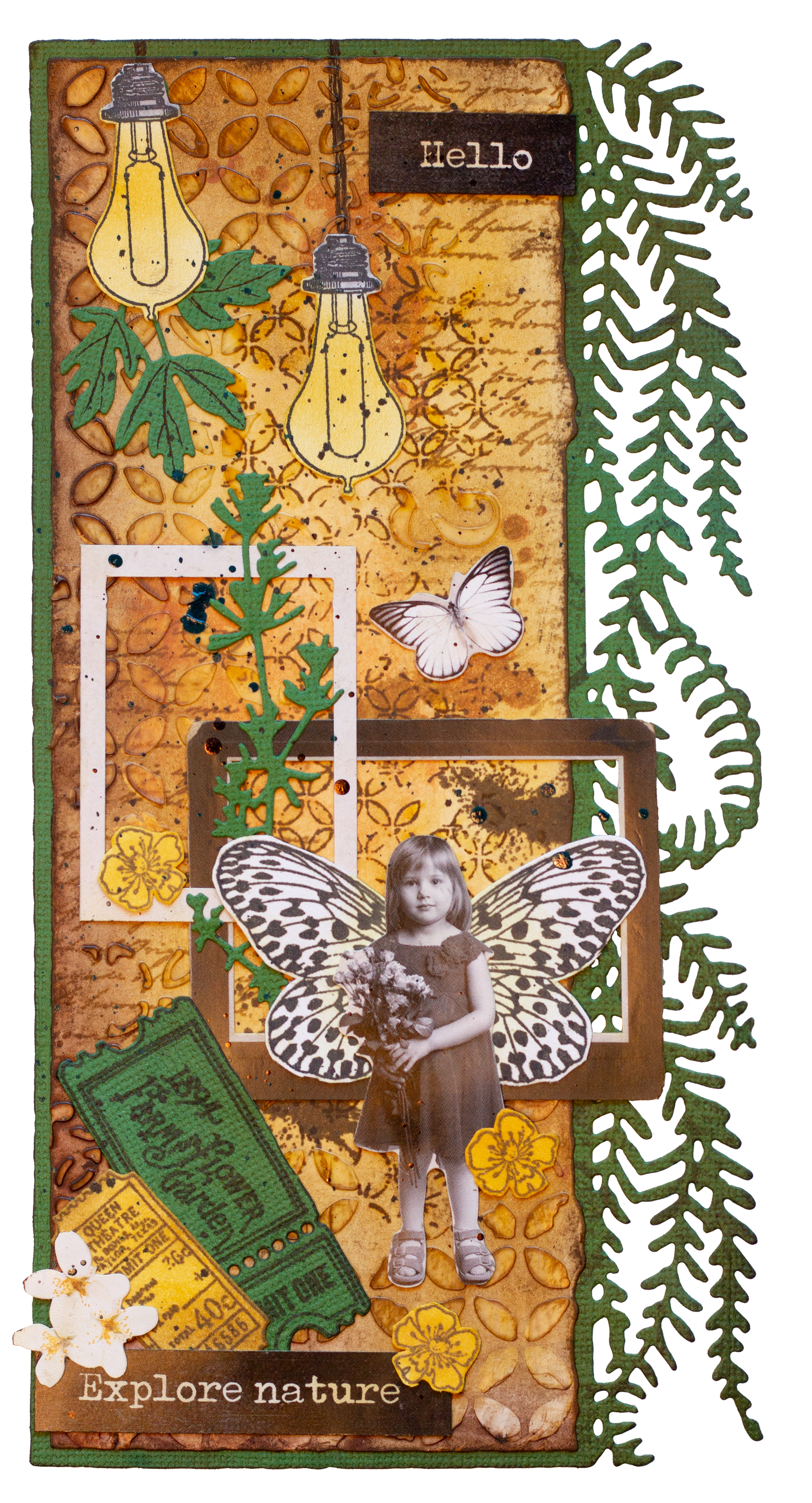 SL Paper Elements Frames & Texts Grunge Collection 52 PC