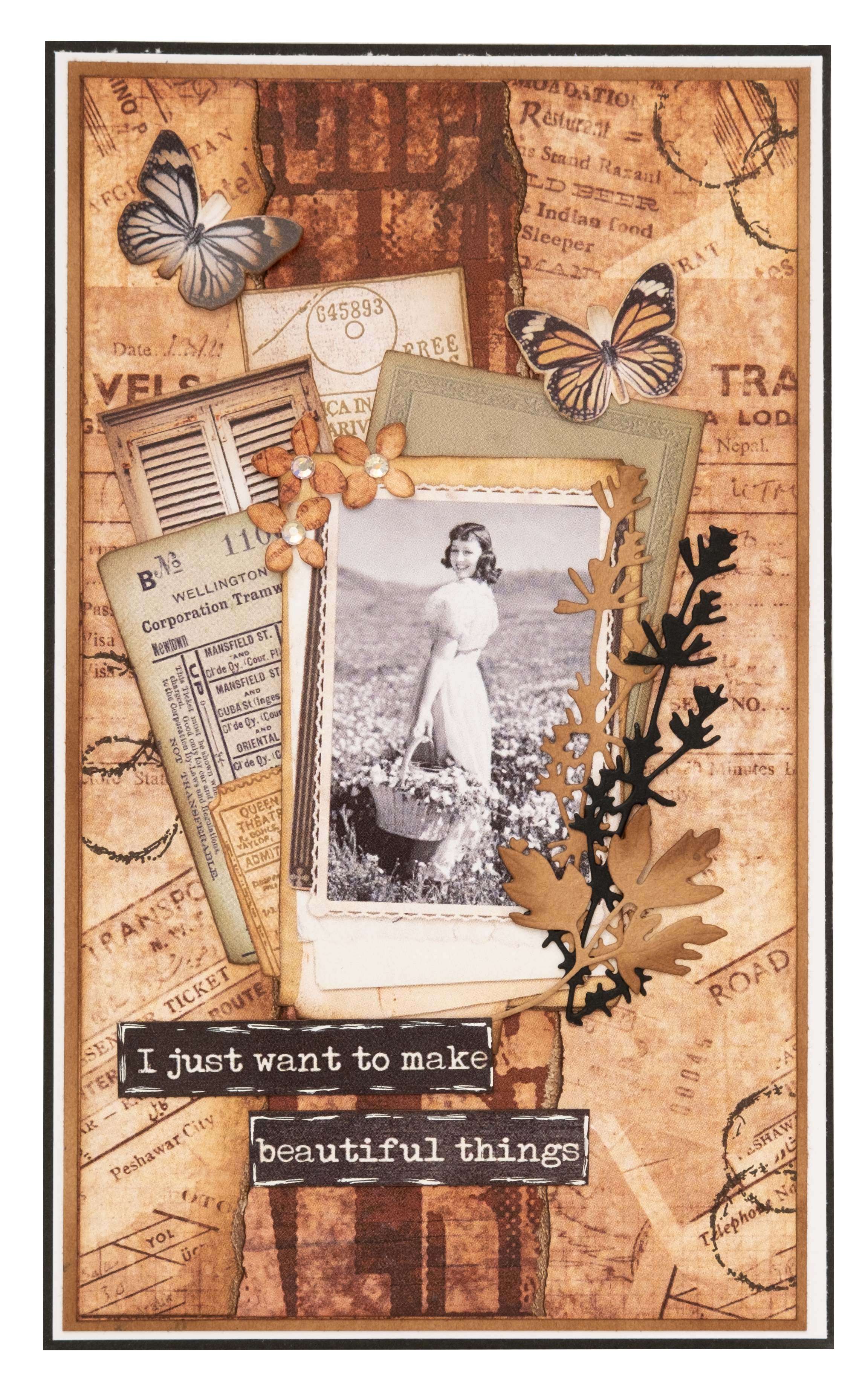 SL Paper Elements Frames & Texts Grunge Collection 52 PC