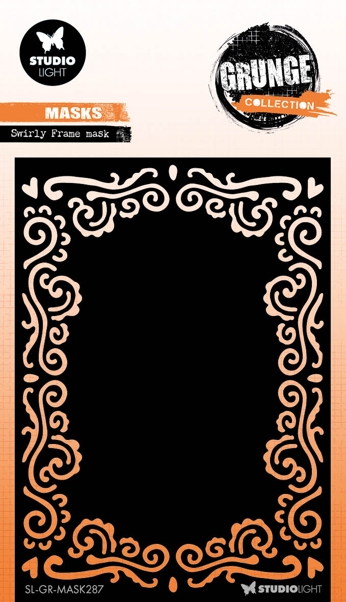 GR Mask Swirly Frame Grunge Collection 1 PC