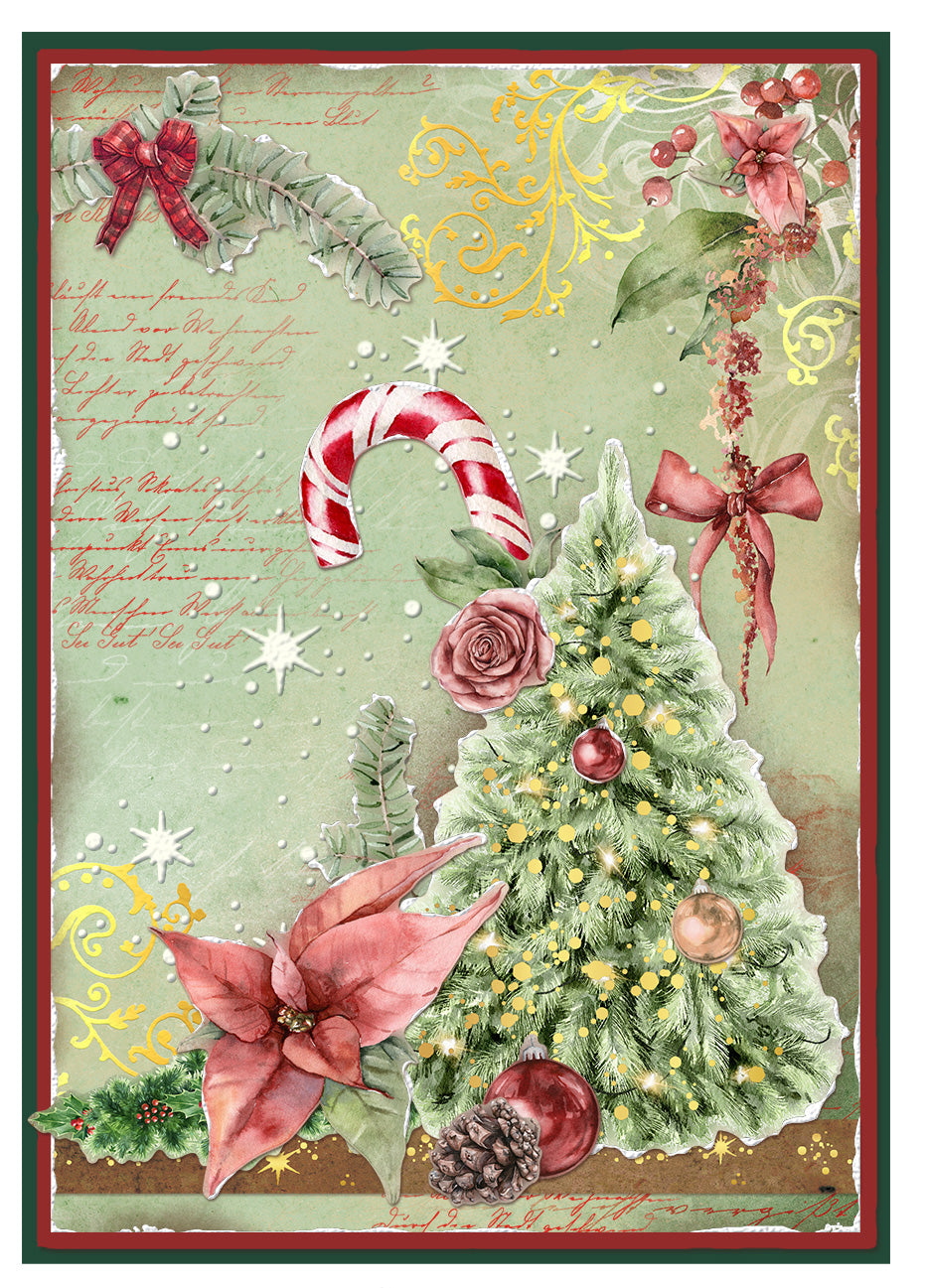 SL Clear Stamp Christmas Script Magical Christmas 87x129x3mm 1 PC nr.501