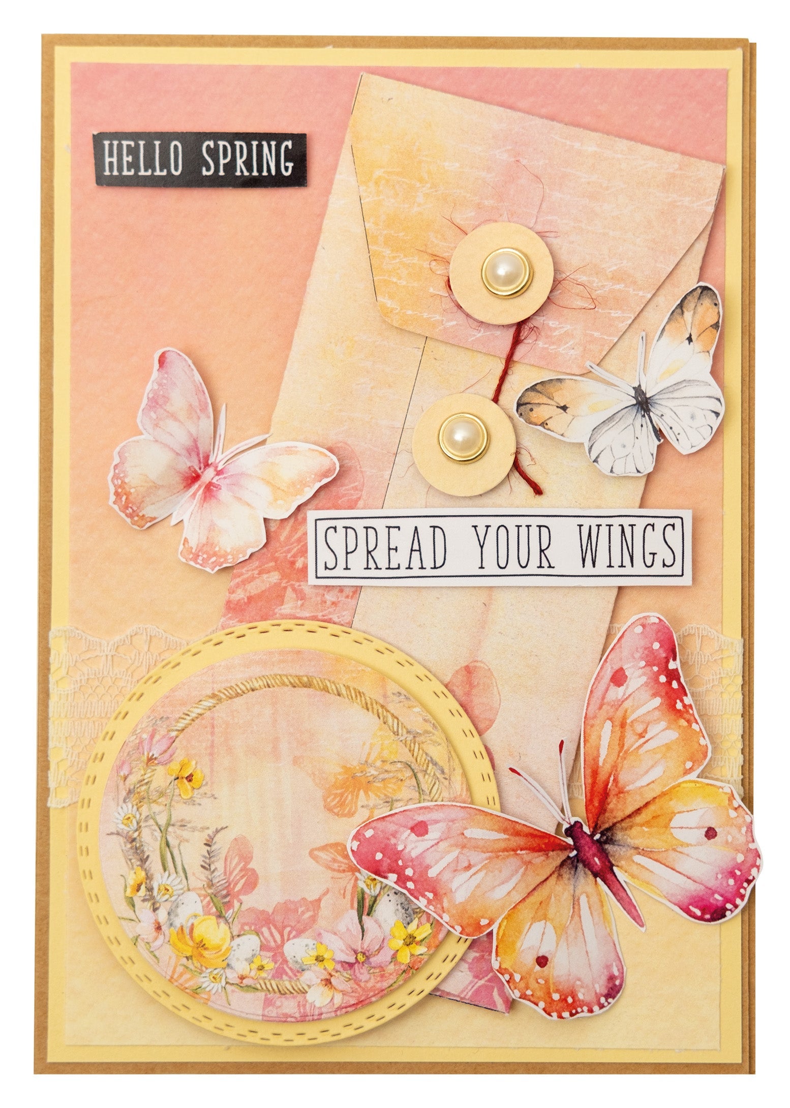 SL Mixed Paper Pad Envelops, Cards Spring Meadow 36 SH