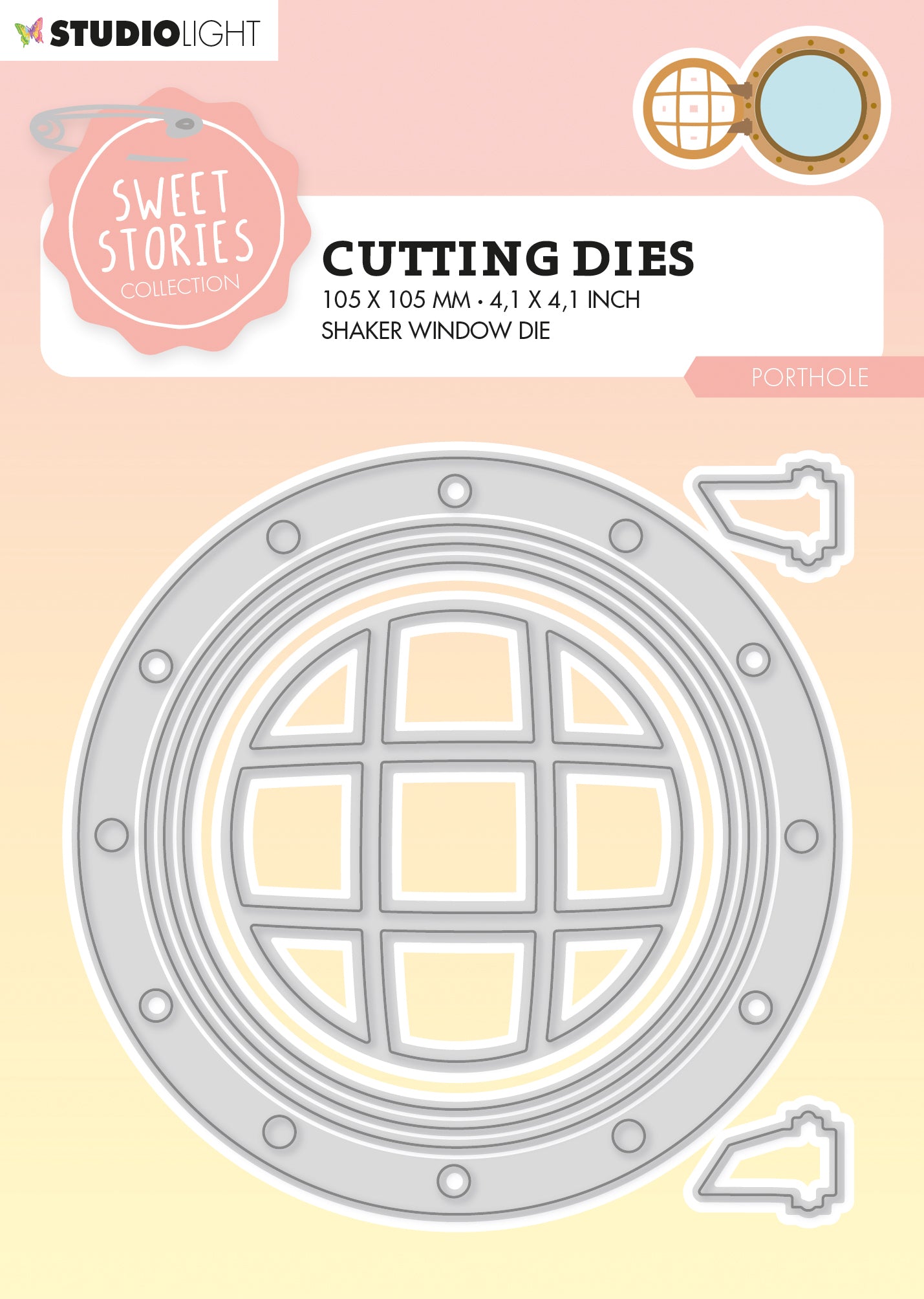 SL Cutting Die Porthole Sweet Stories 105x105x1mm 7 PC nr.530