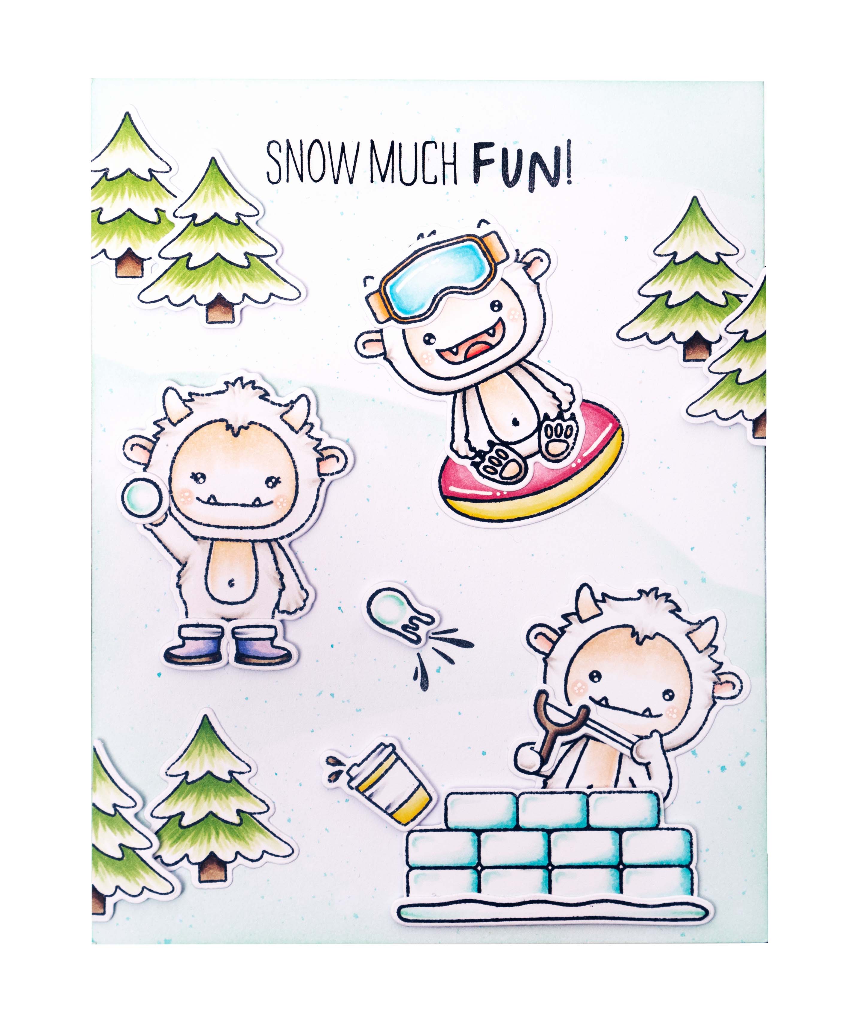SL Stamp & Cutting Die Snow Fun Sweet Stories 154x223x3mm 22 PC nr.66