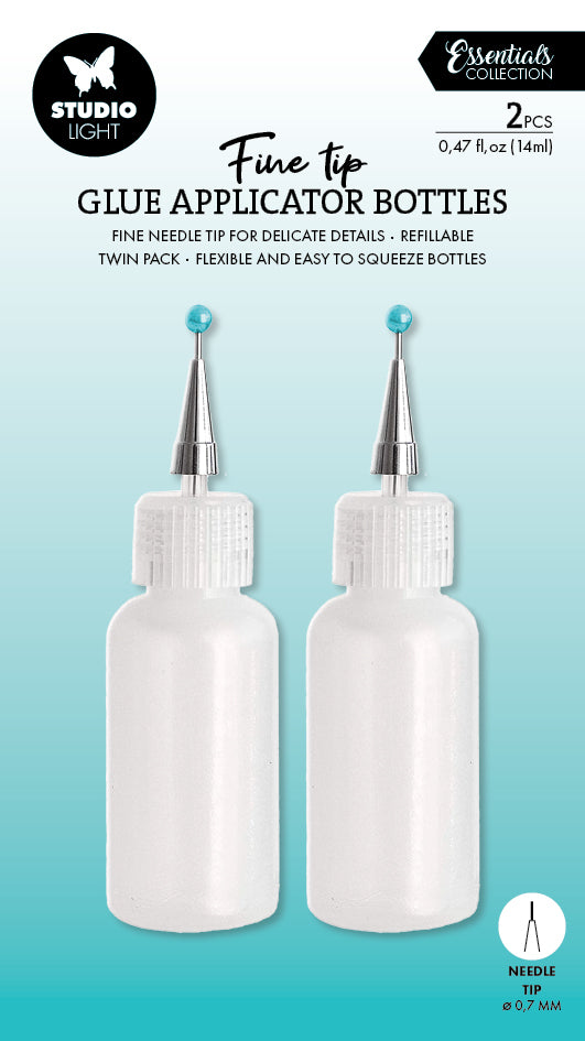 SL Glue Application Bottles Ultra Fine Tip 14ml Tools Essentials 2 PC