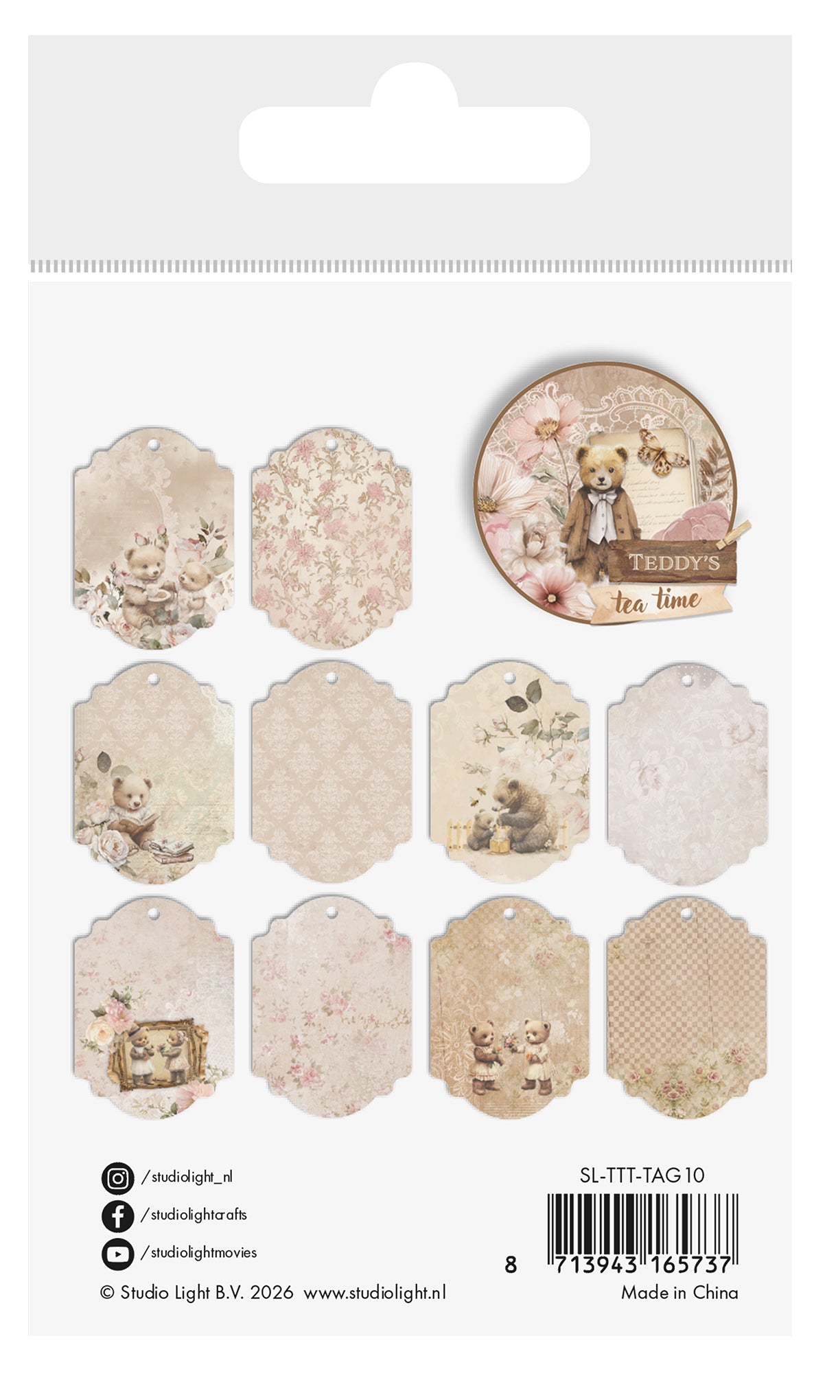 SL Tags ATC Tags Teddy's Tea Time 20 Pieces