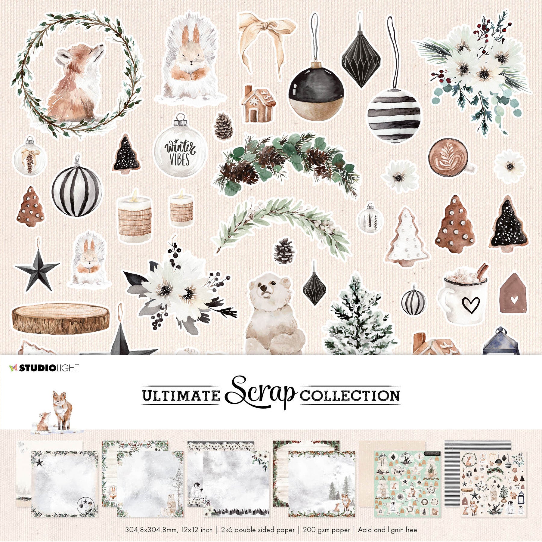 SL Paper Set Christmas Ultimate Scrap Collection 304,8x304,8x3mm 12 SH nr.31