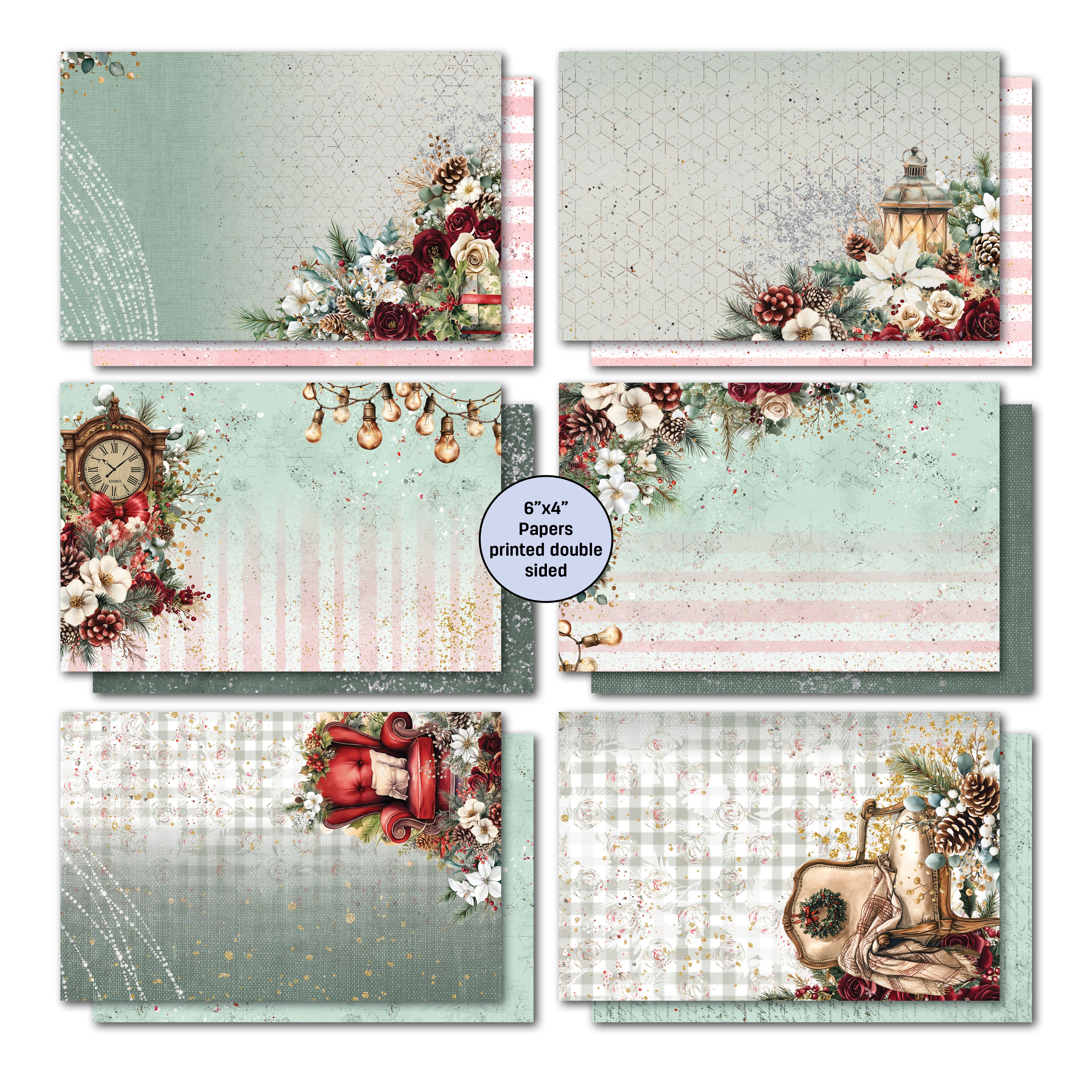 3Quarter Designs Silent Night 6x4 Card Pack