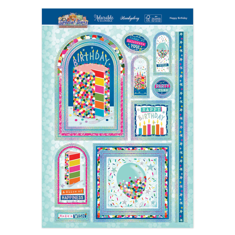 Happy Birthday Luxury Topper Set