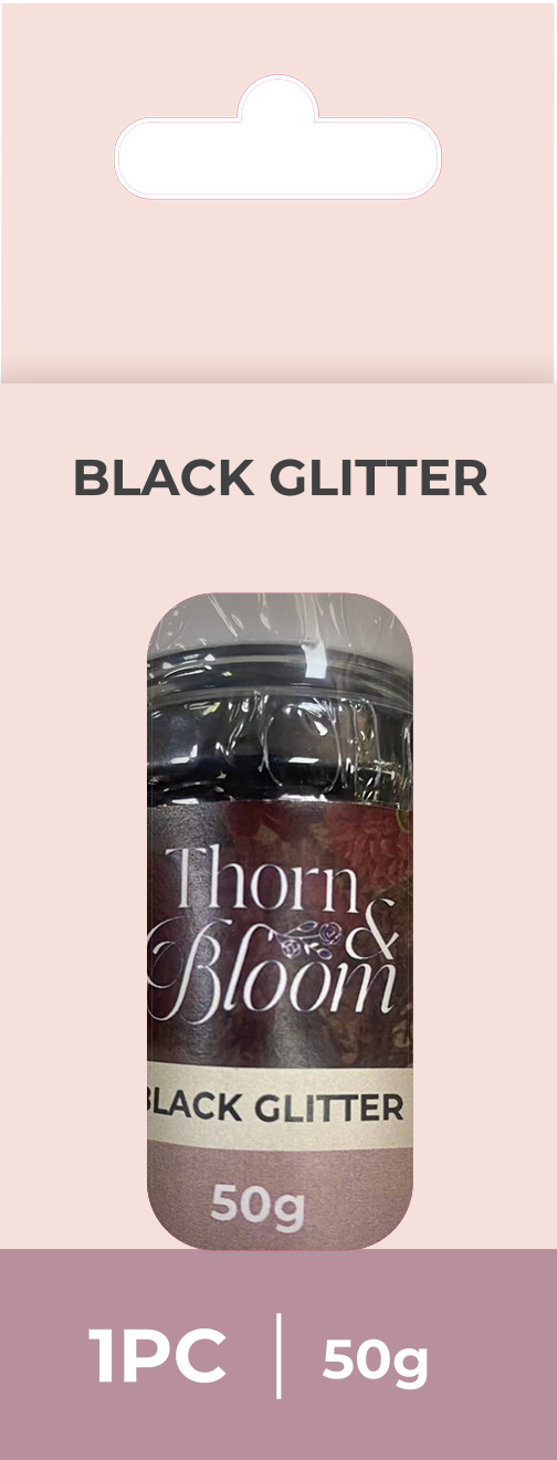 Sara Signature Thorn & Bloom - Black Glitter