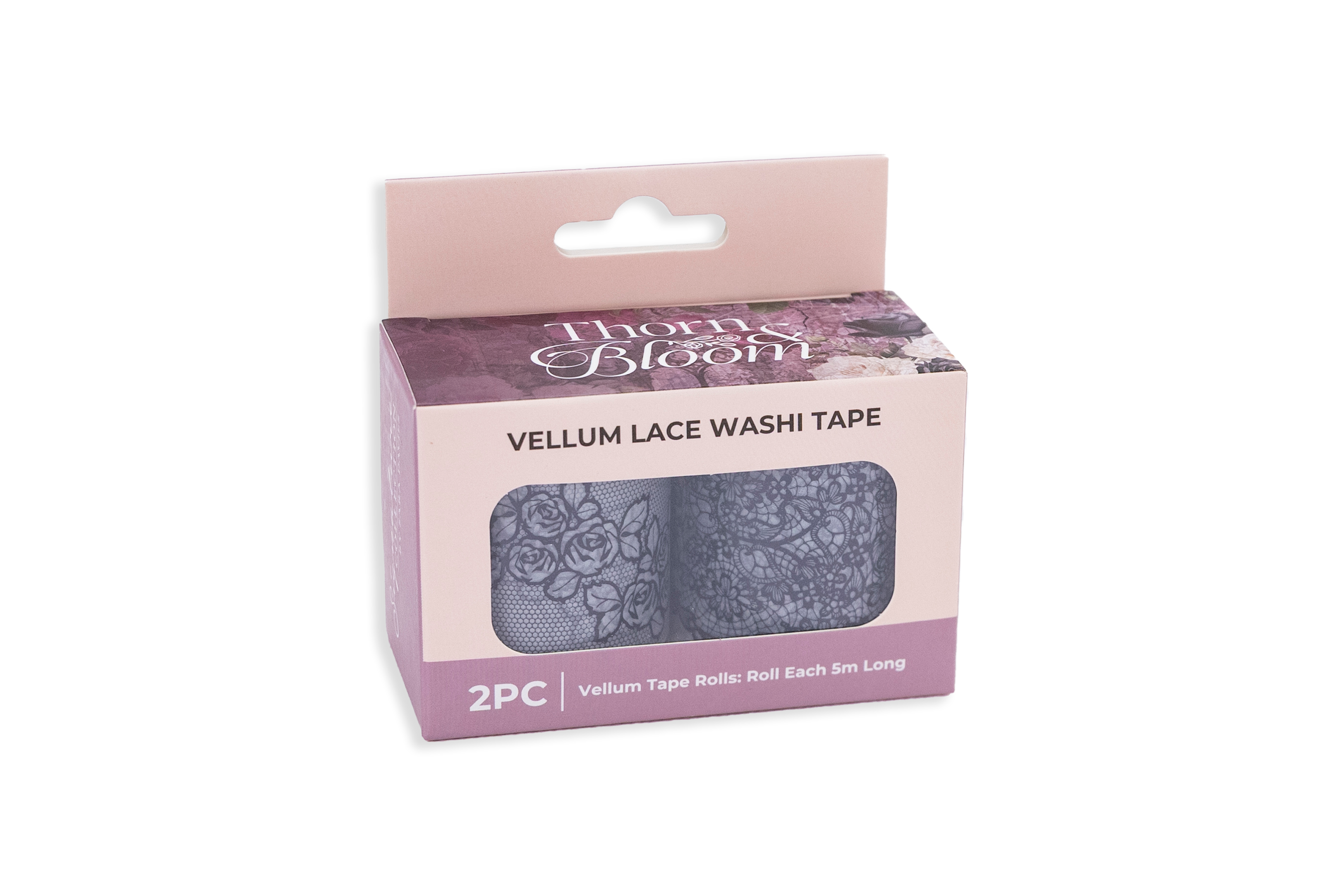 Sara Signature Thorn & Bloom - Vellum Lace Washi Tape