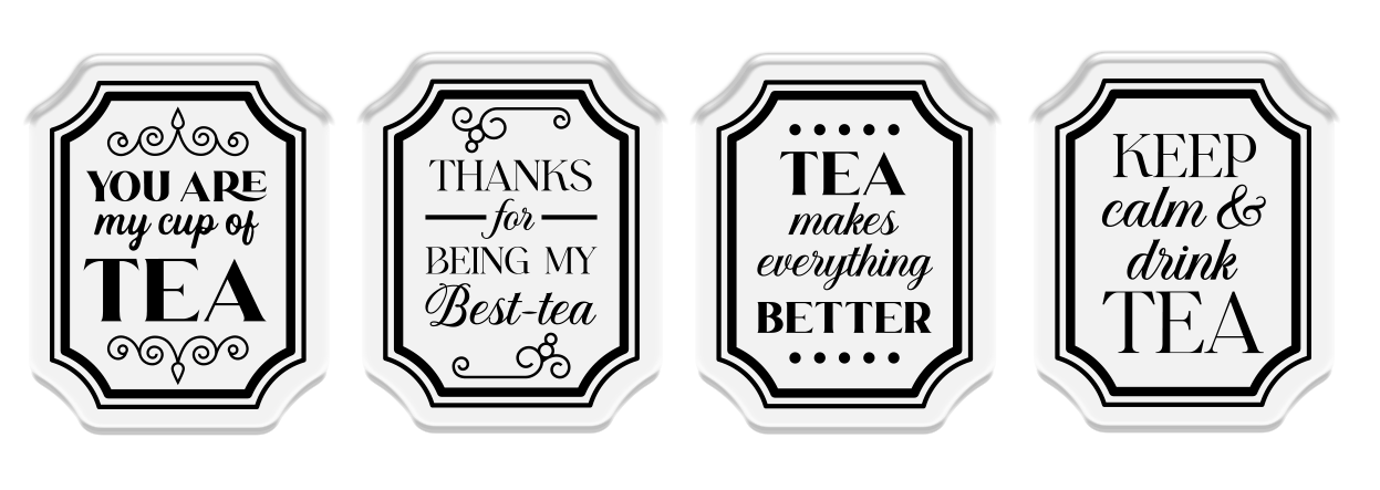 Sara Signature The Gilded Age Stamp, Die & Stencil Set - Tea Bag
