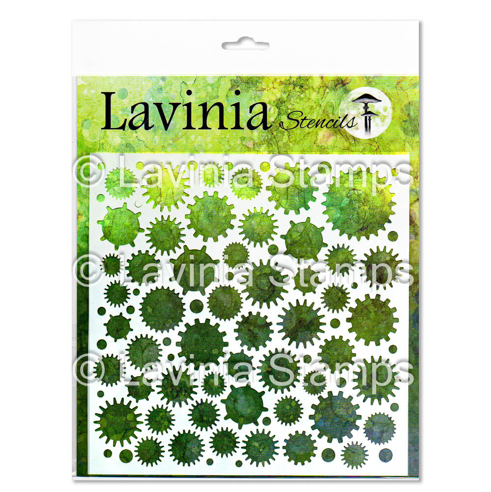 Lavinia Stencil - Cogs