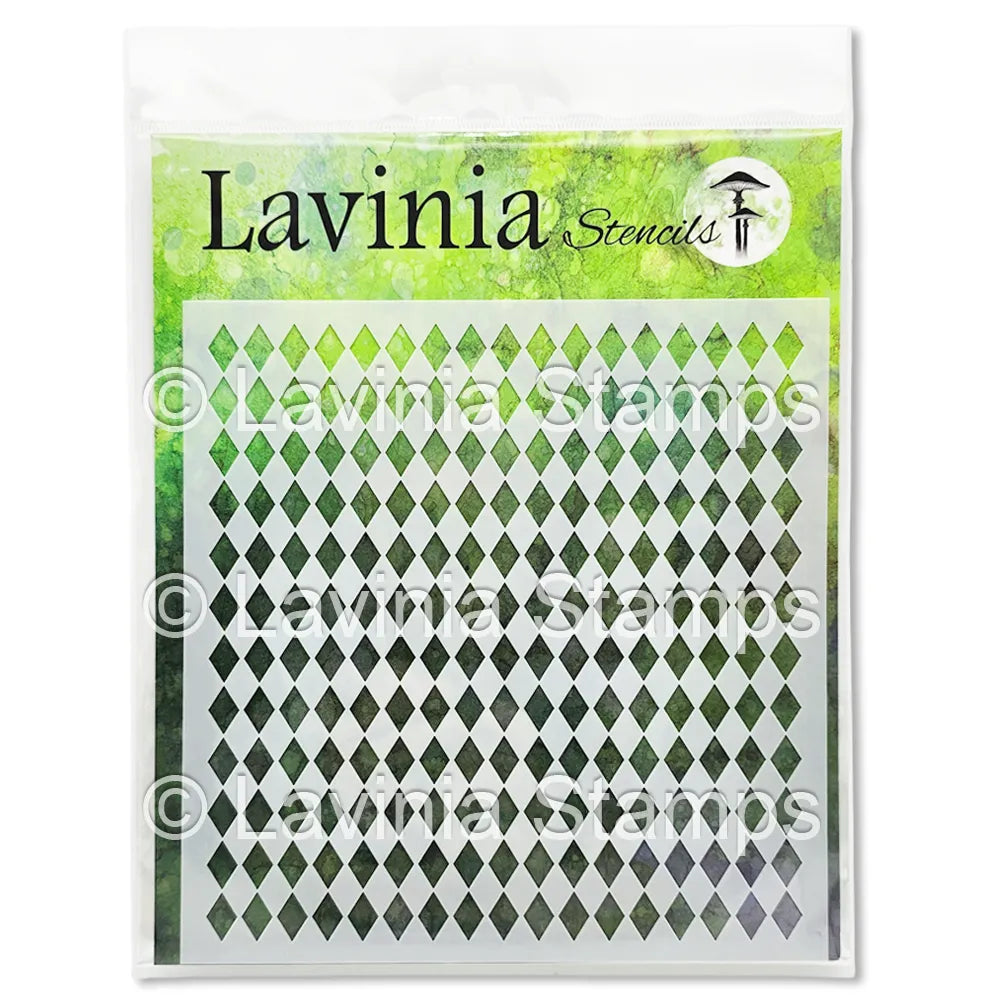 Lavinia Stencil - Diamond Chequerboard