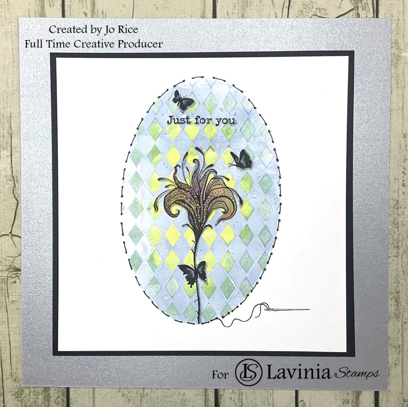Lavinia Stencil - Diamond Chequerboard