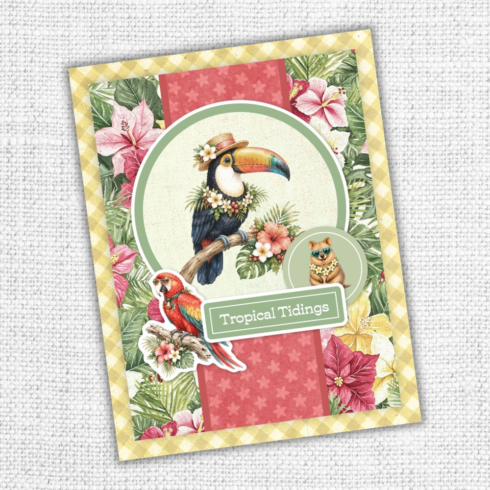 Christmas in Paradise 6x8" Quick Cards Die Cuts 36976