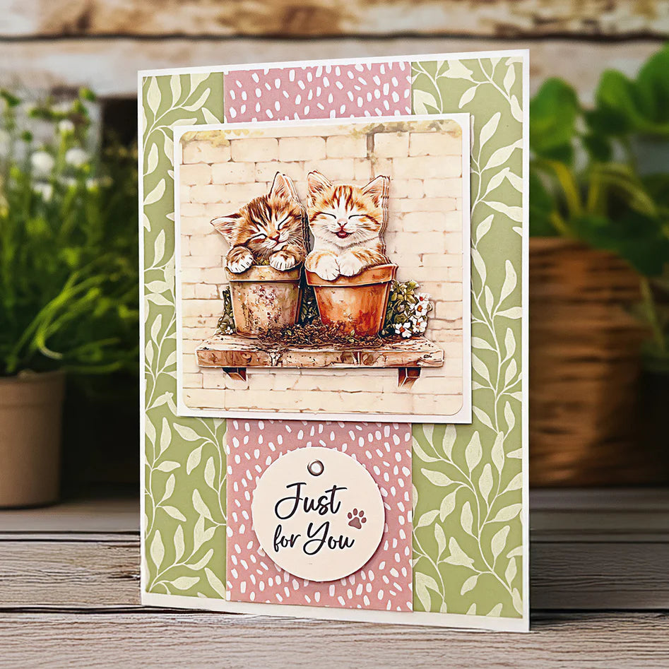 Crafty Kittens Die Cut Topper & Decoupage Collection