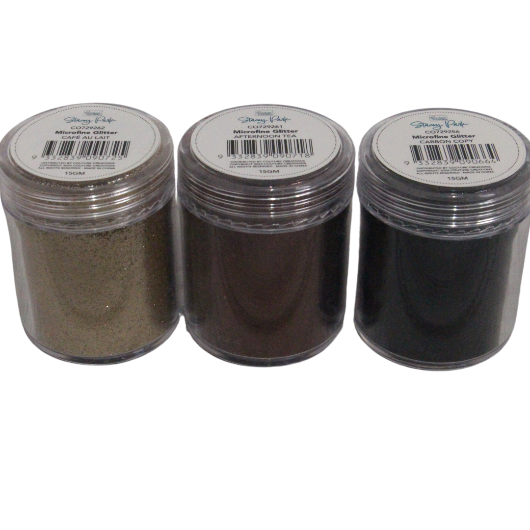Stacey Park Microfine Glitter 3pk - Earth Tones