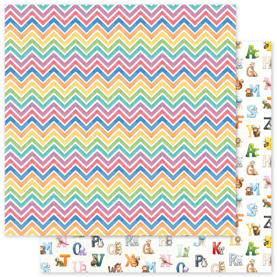 School Days Basics B 12x12 Paper (12 pc Bulk Pack) 36511