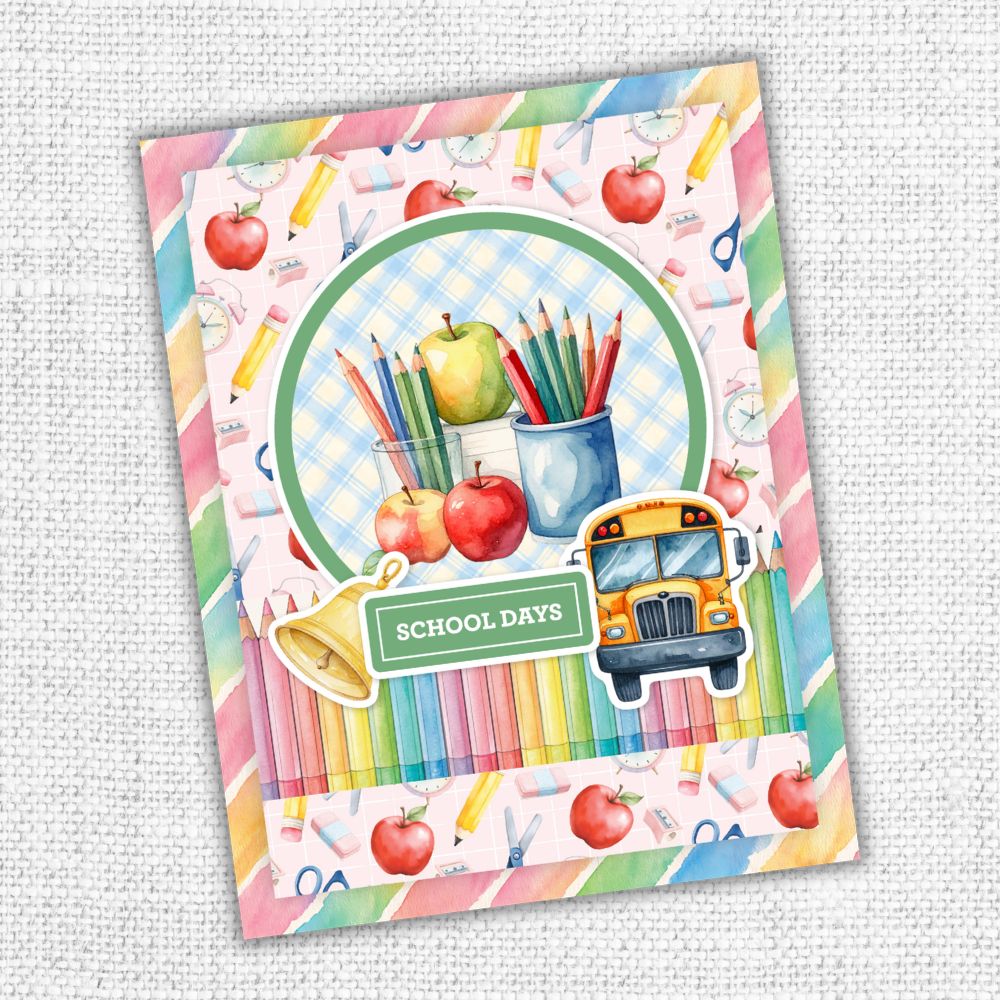 School Days 6x8" Quick Cards Die Cuts 36532