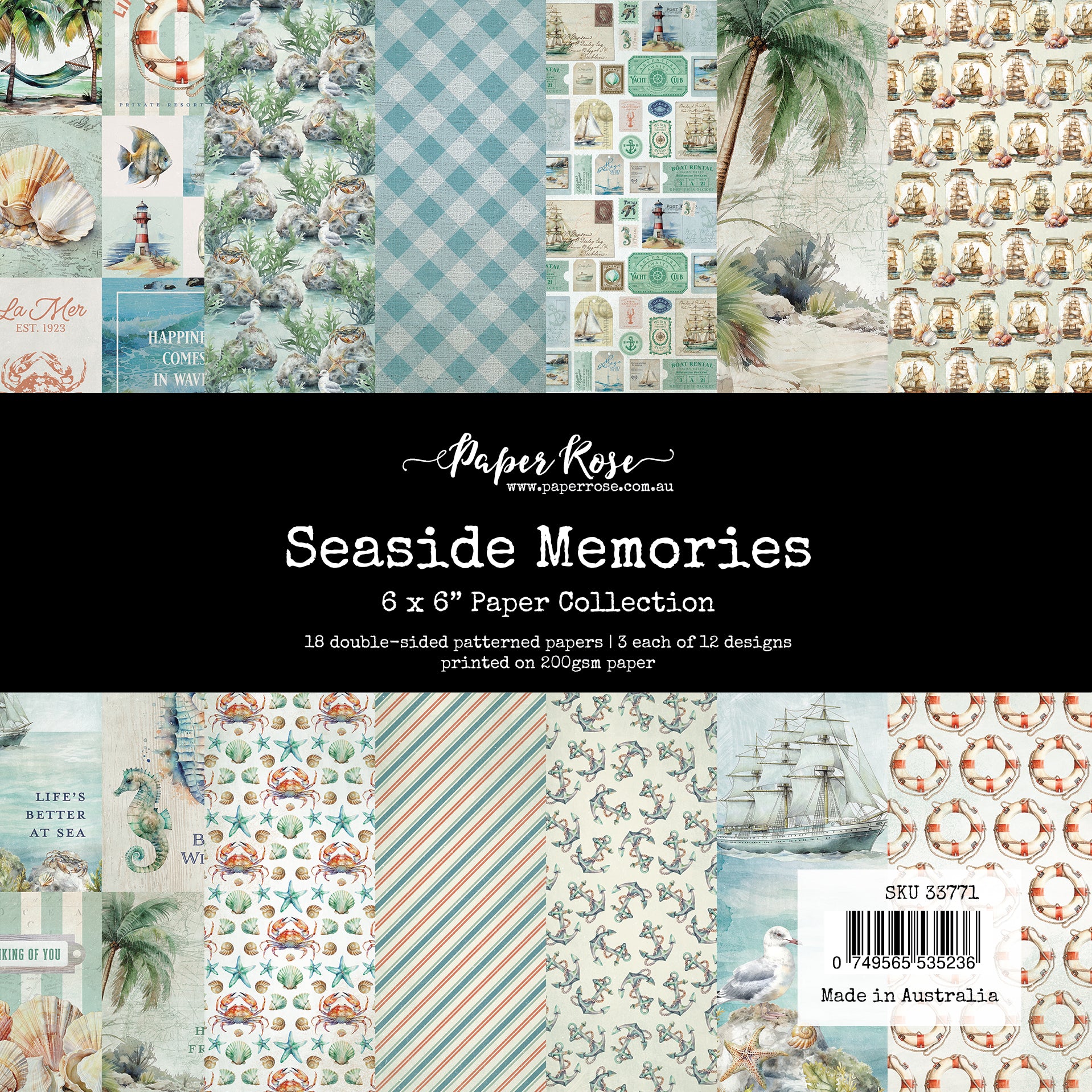 Seaside Memories 6x6 Paper Collection 33771
