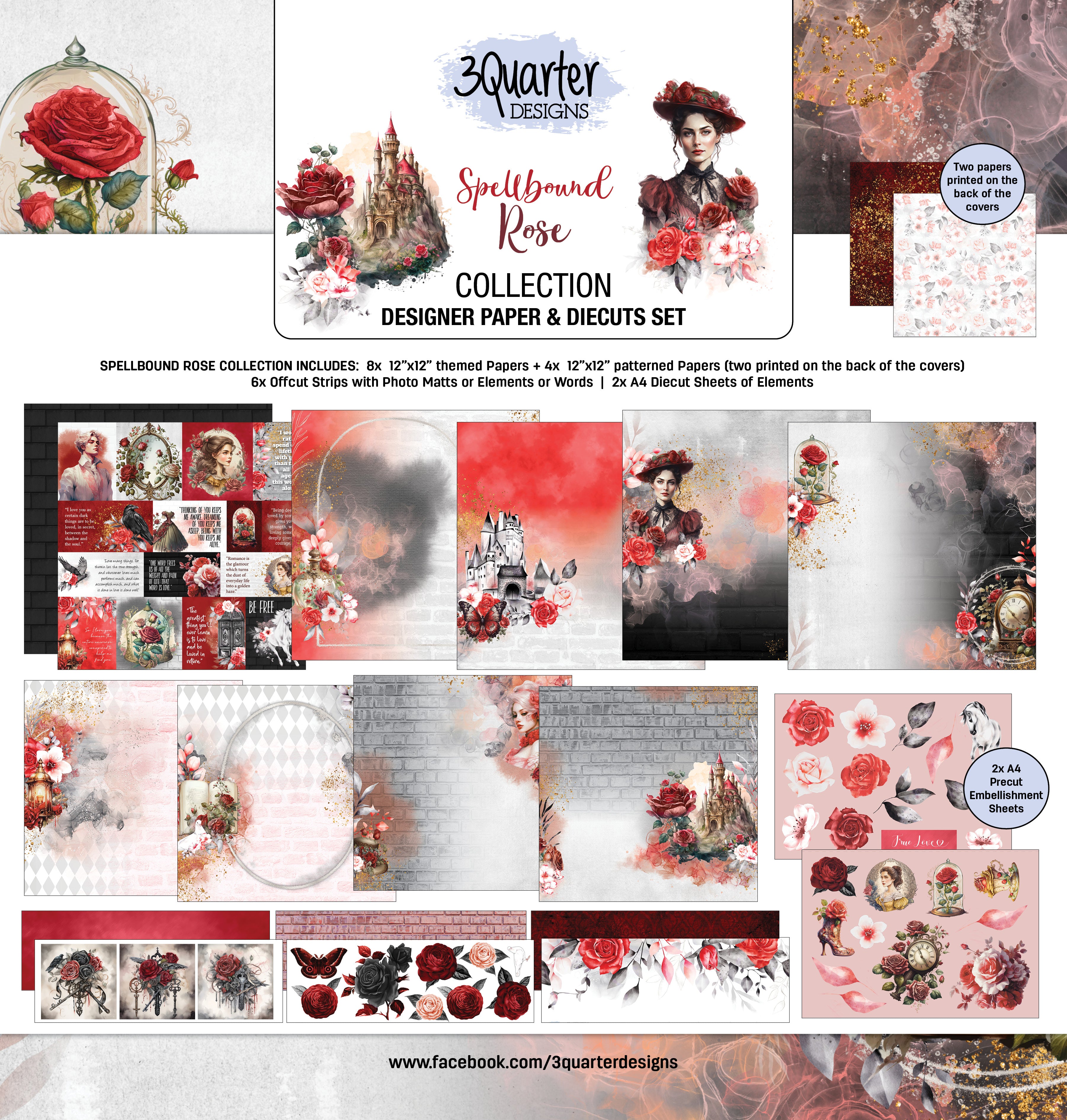 Spellbound Rose 12x12 Collection Pack