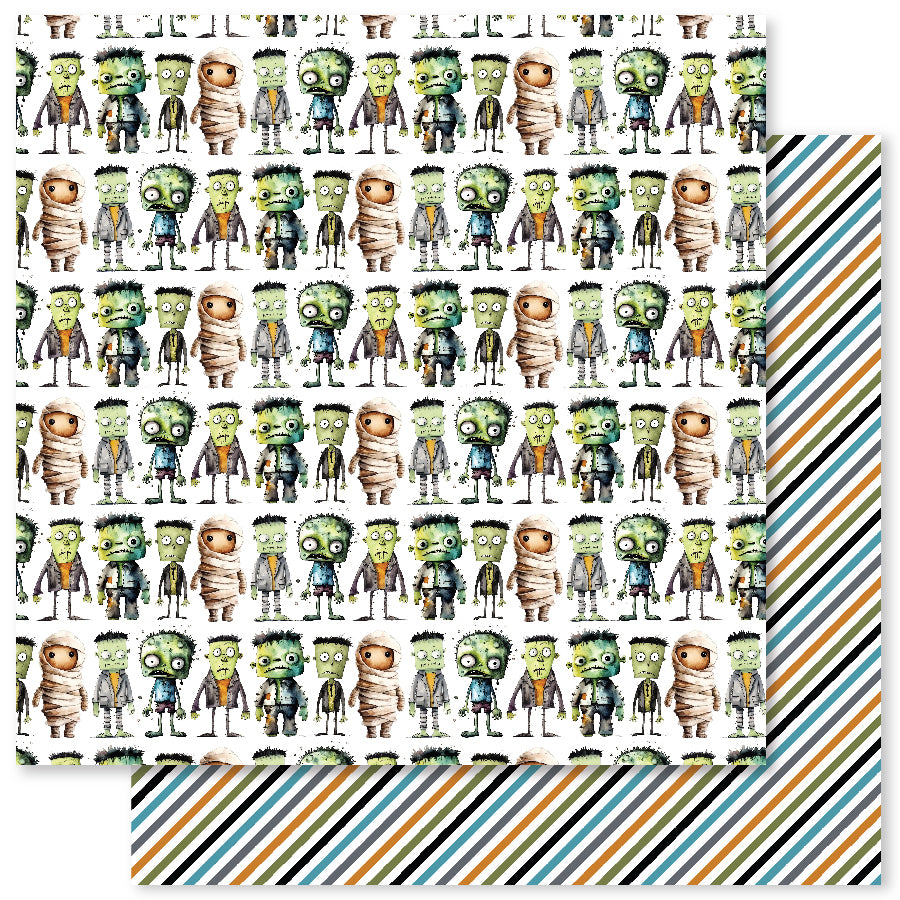 Spooky Halloween D 12x12 Paper (12pc Bulk Pack) 32745