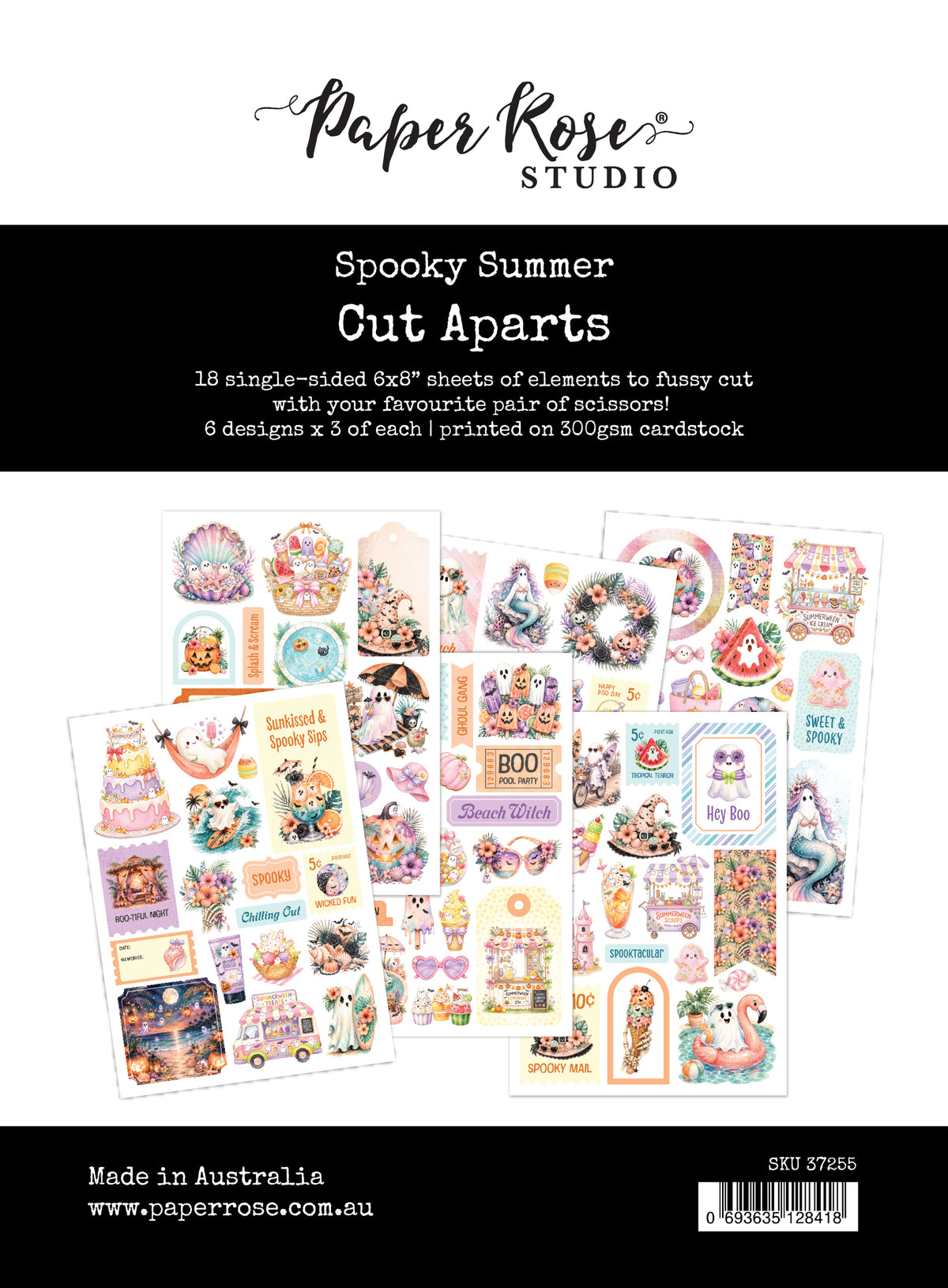 Spooky Summer 6 x 8" Cut Aparts 37255