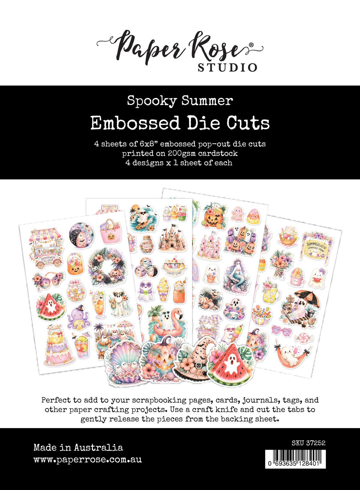 Spooky Summer 6 x 8" Embossed Die Cuts 37252