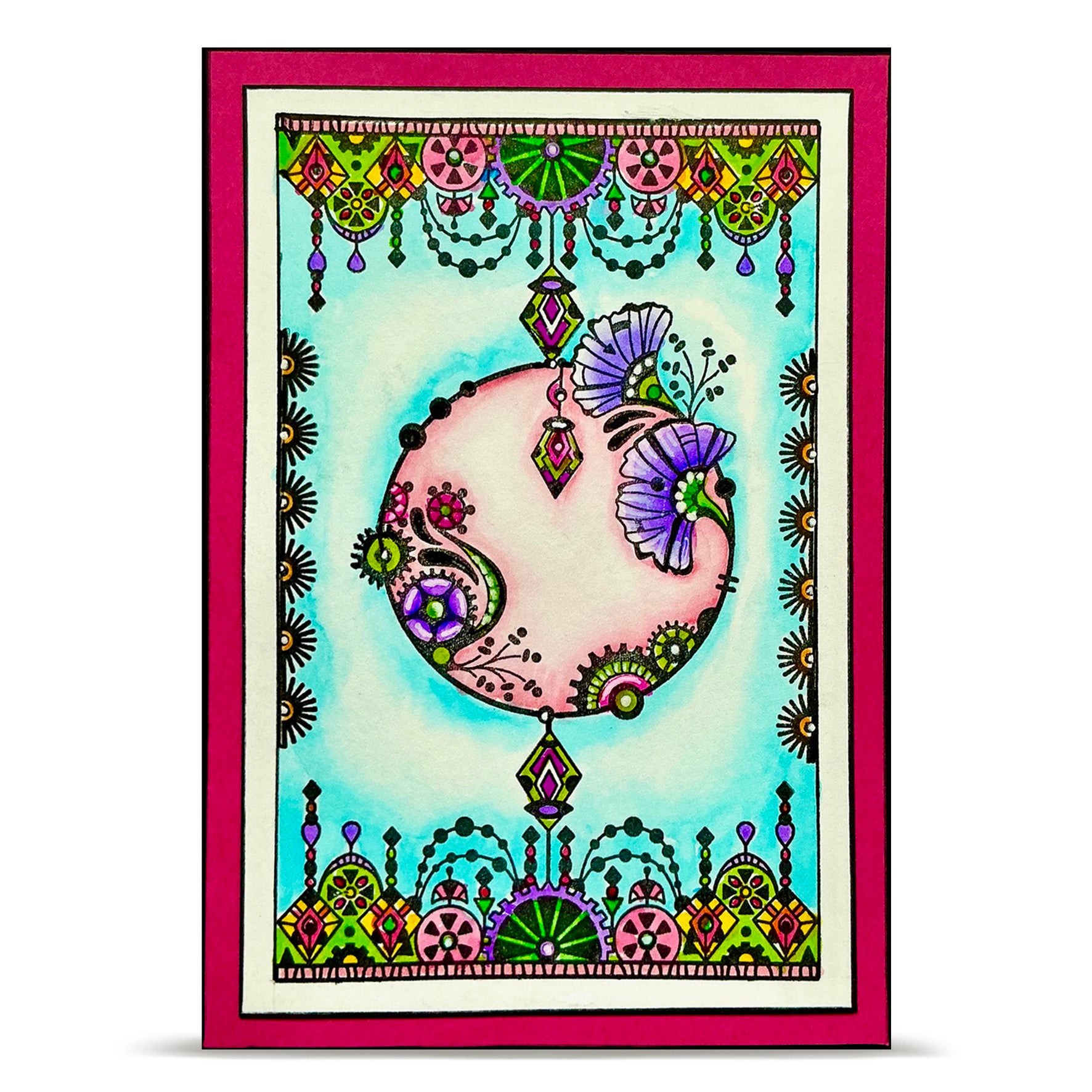 AALL and Create - A6 - Stamp Set - Frise Pendentifs