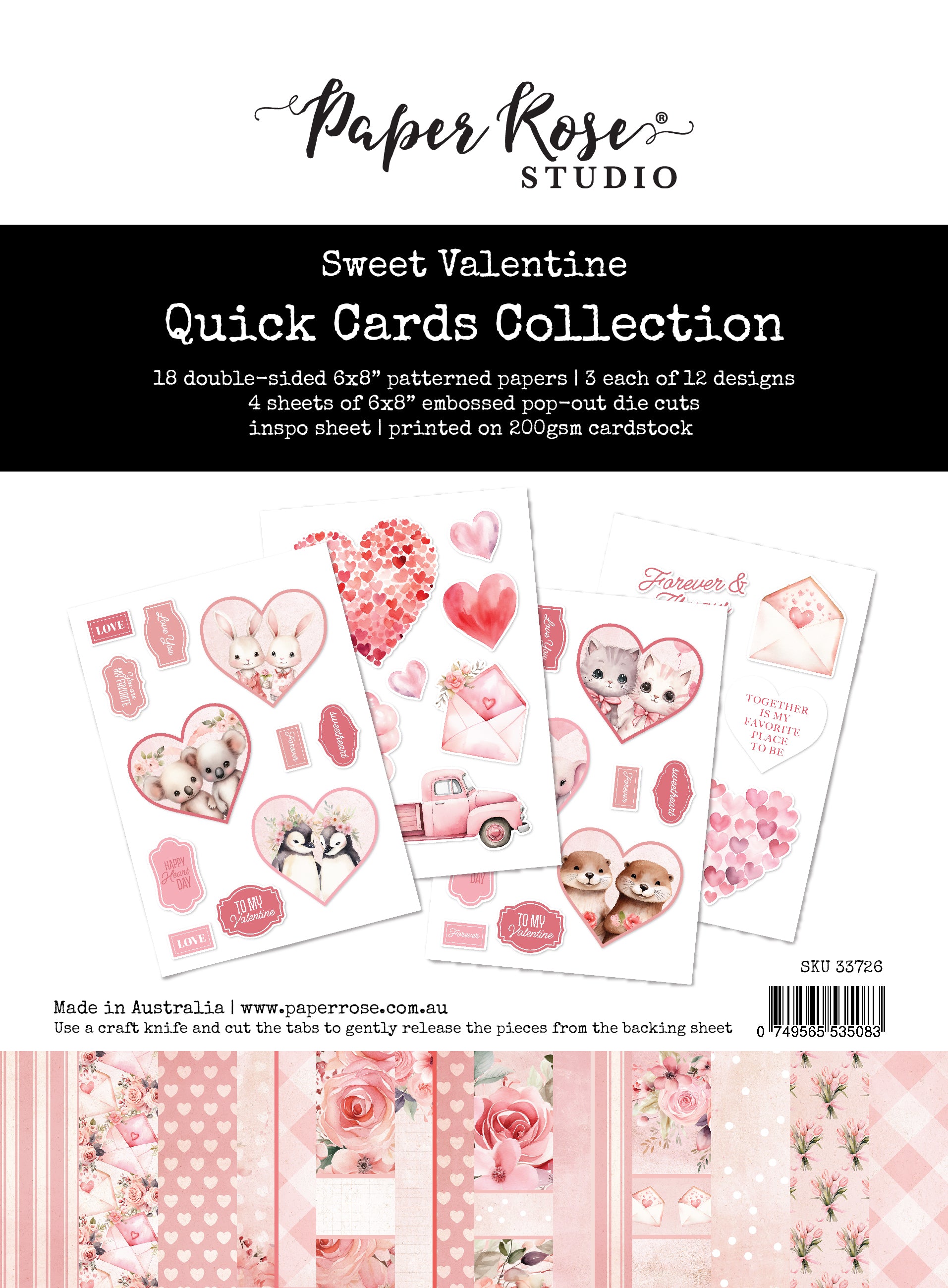 Sweet Valentine Quick Cards Kit 33726