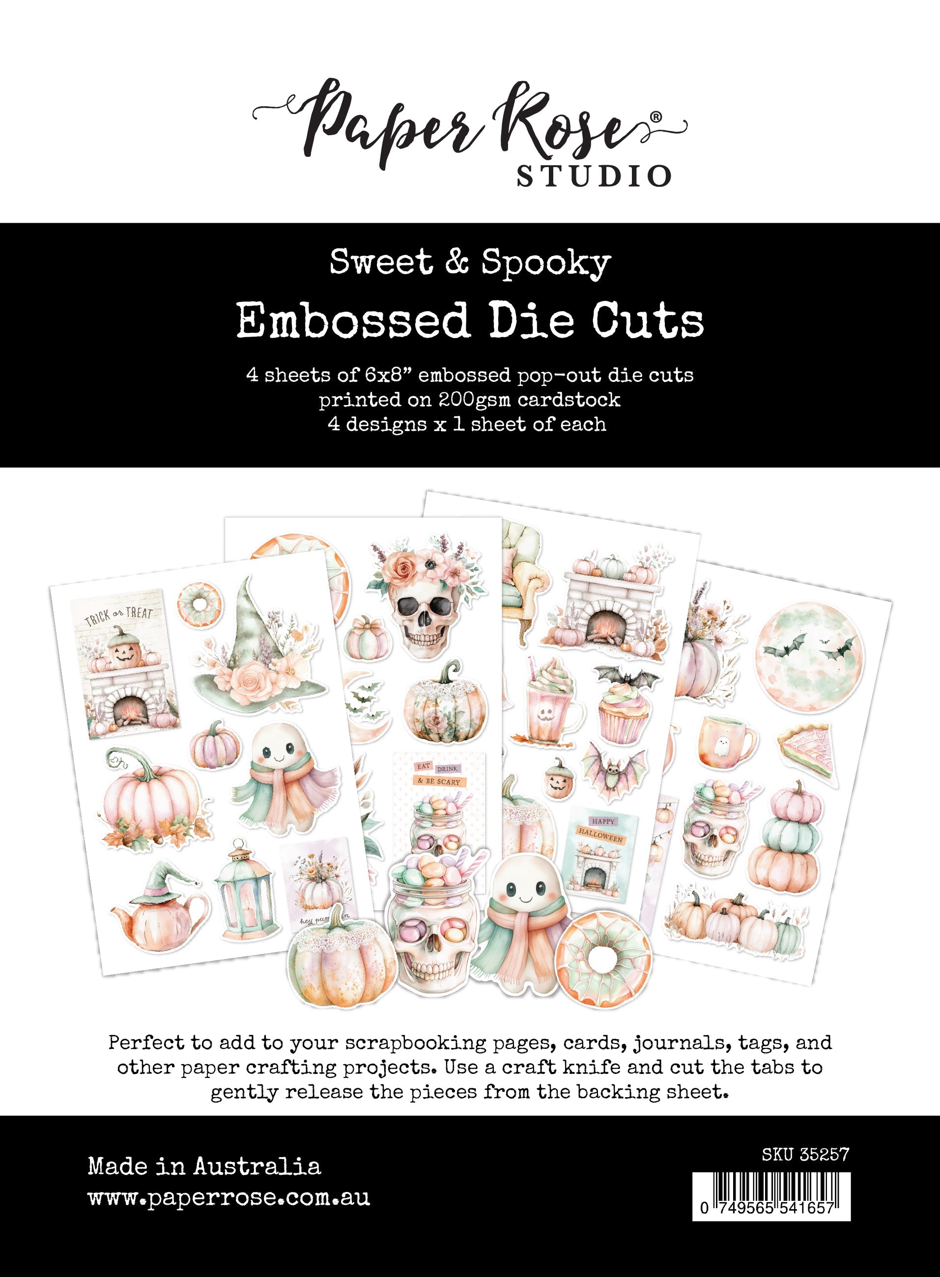 Sweet & Spooky Embossed Die Cuts 35257