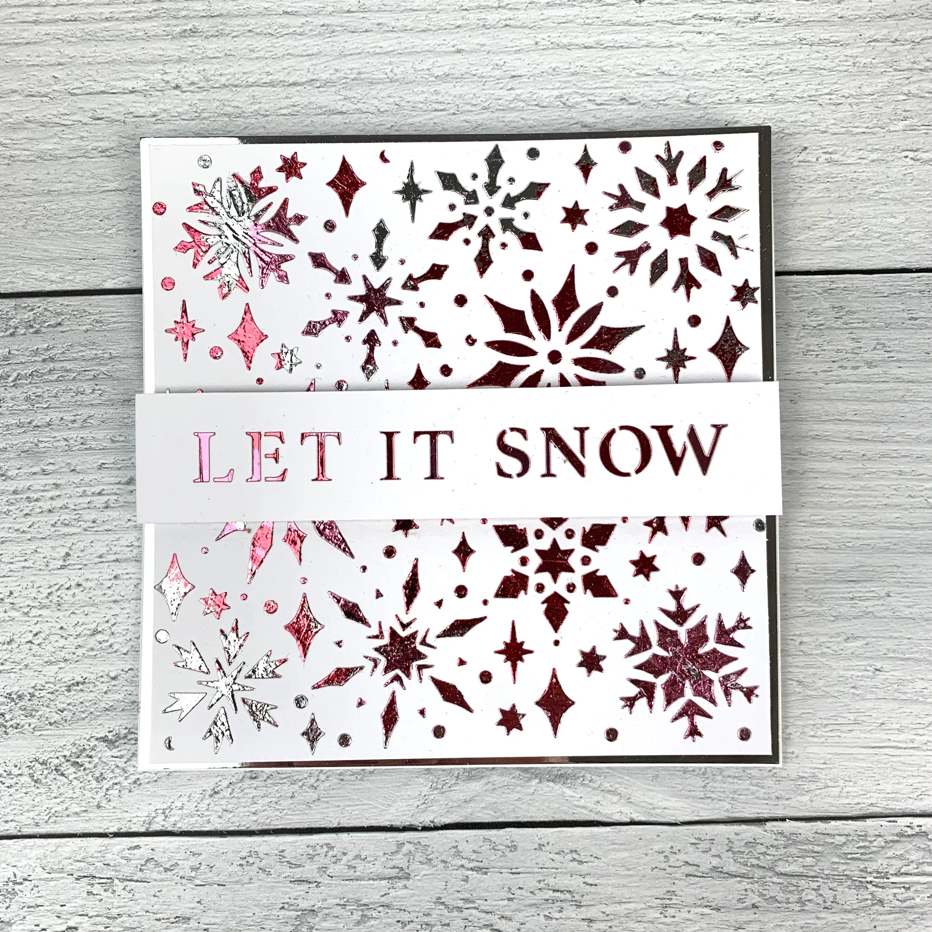 The Crafters Workshop 6x6 Stencil Snowflake Sparkles