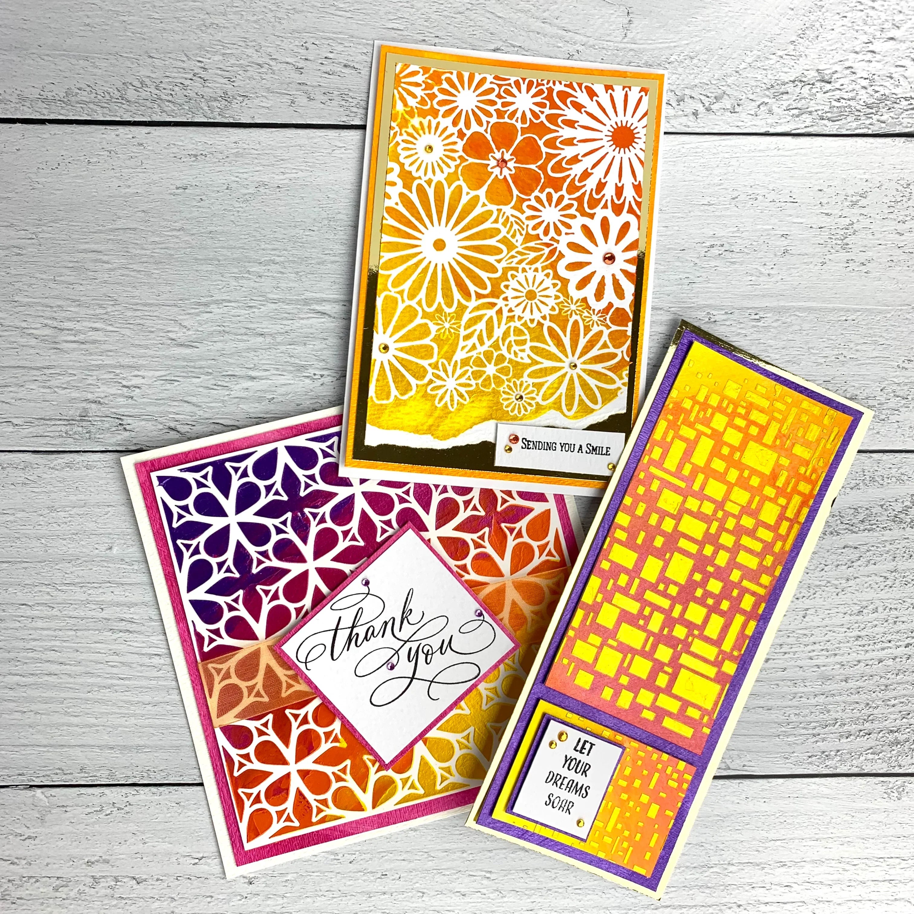 The Crafters Workshop 6x6 Stencil Flower Frenzy