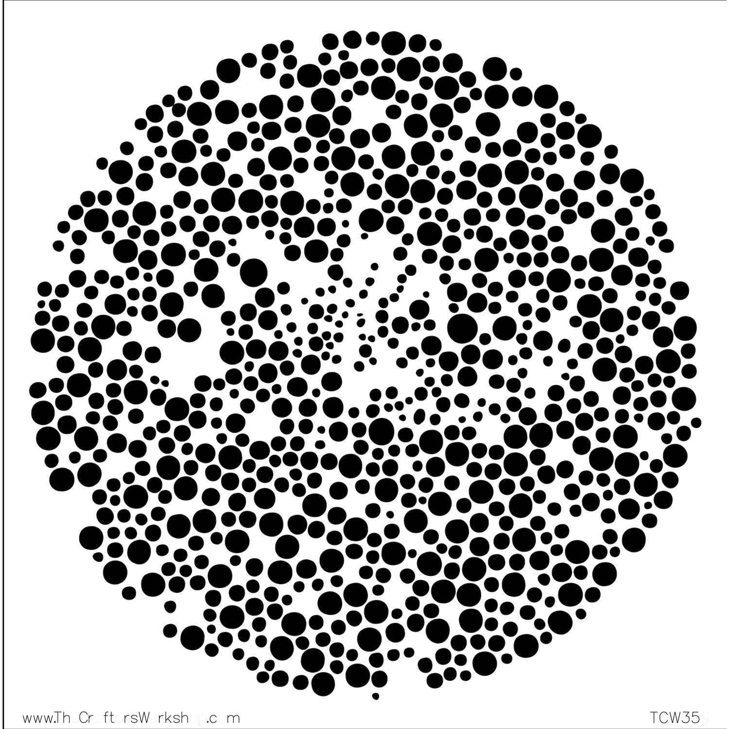 The Crafters Workshop 6x6 Stencil Microbial