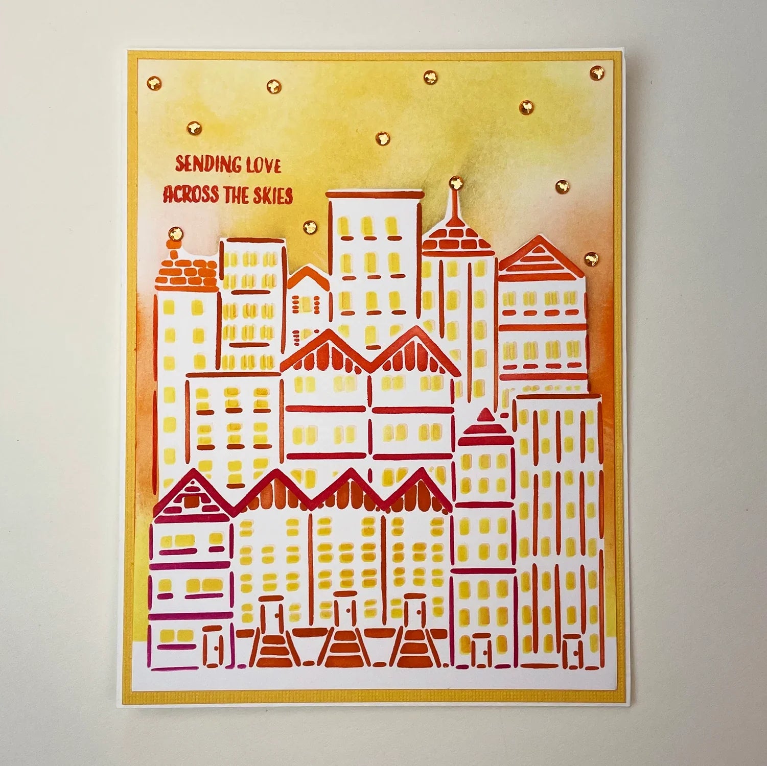 The Crafters Workshop A2 Layered Cityscape Buildings