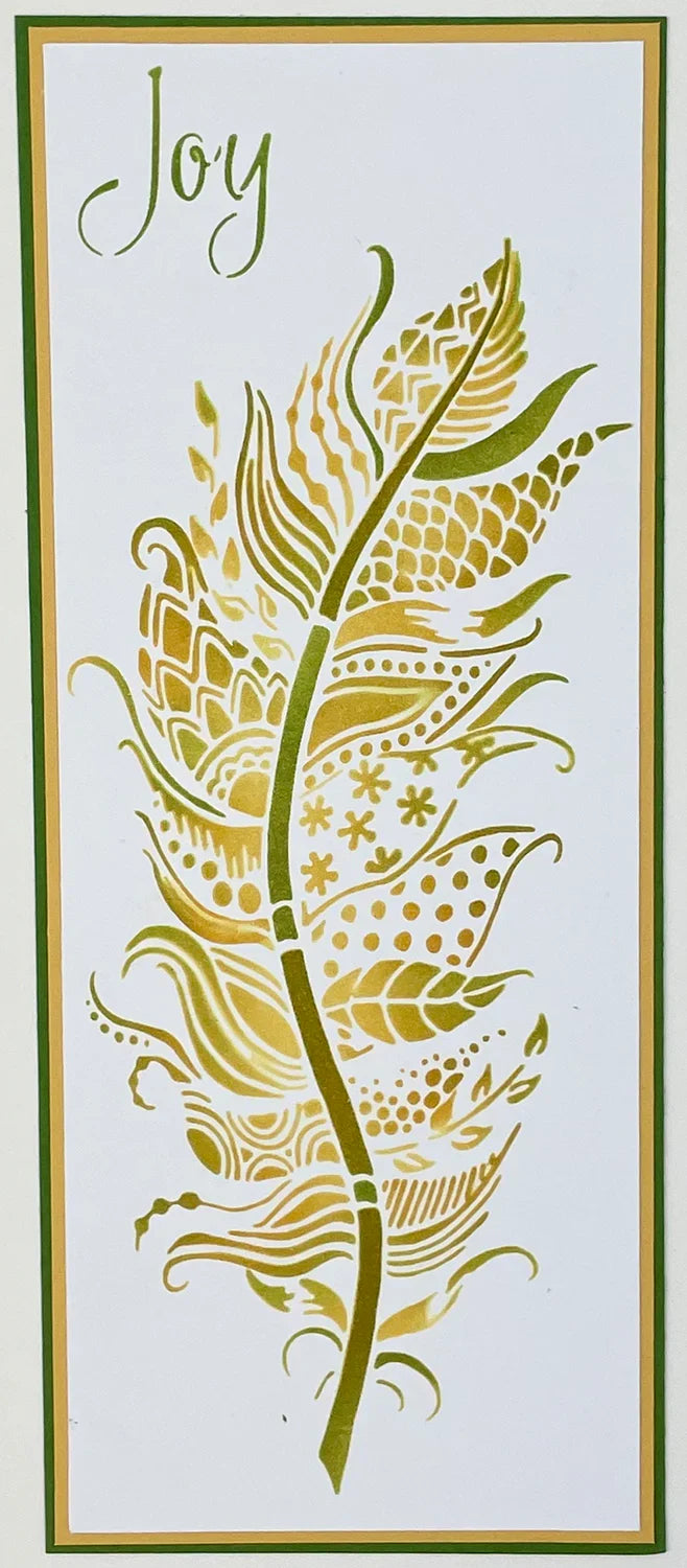 The Crafters Workshop Slimline Layered Joy Feather