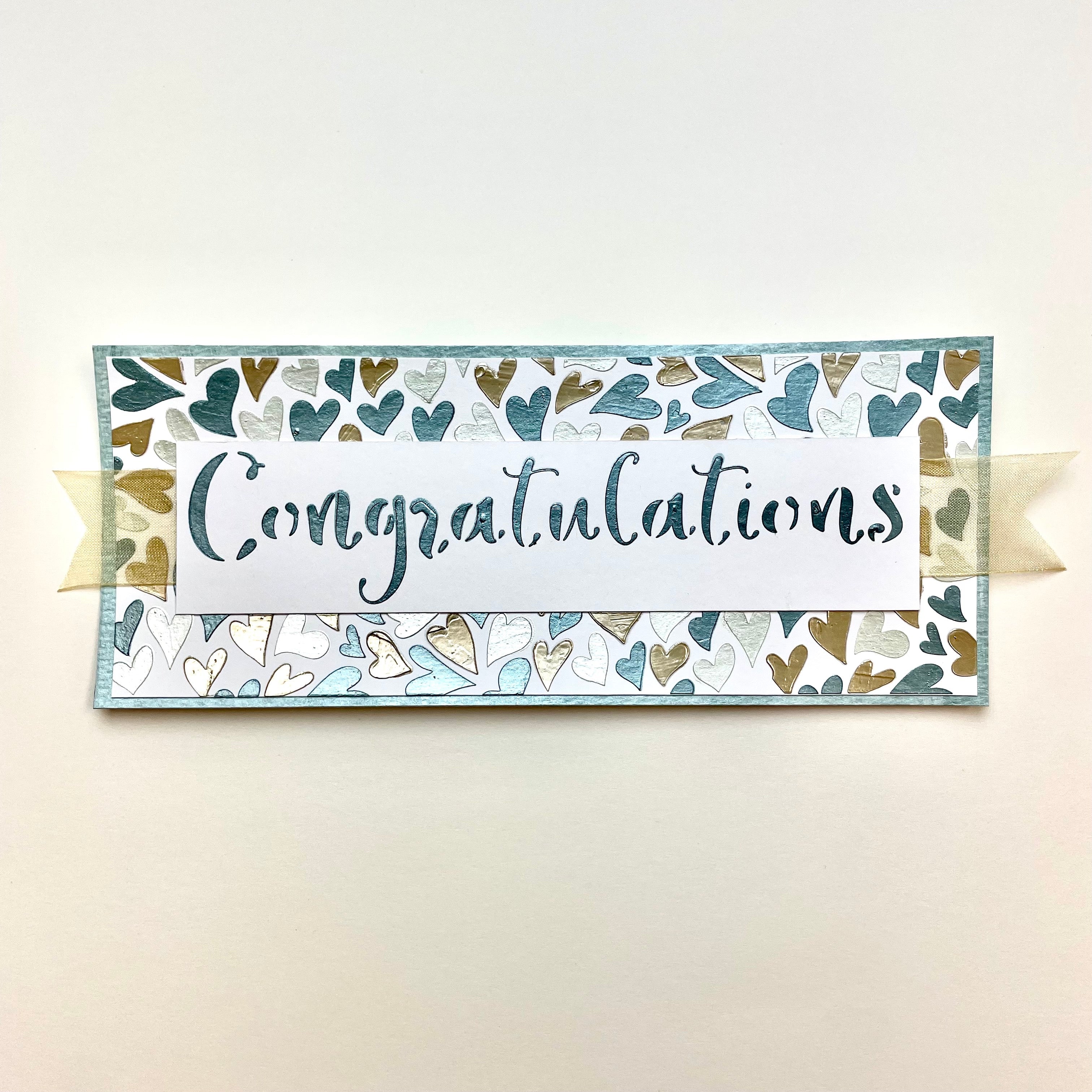 The Crafters Workshop Slimline Layered Groovy Hearts