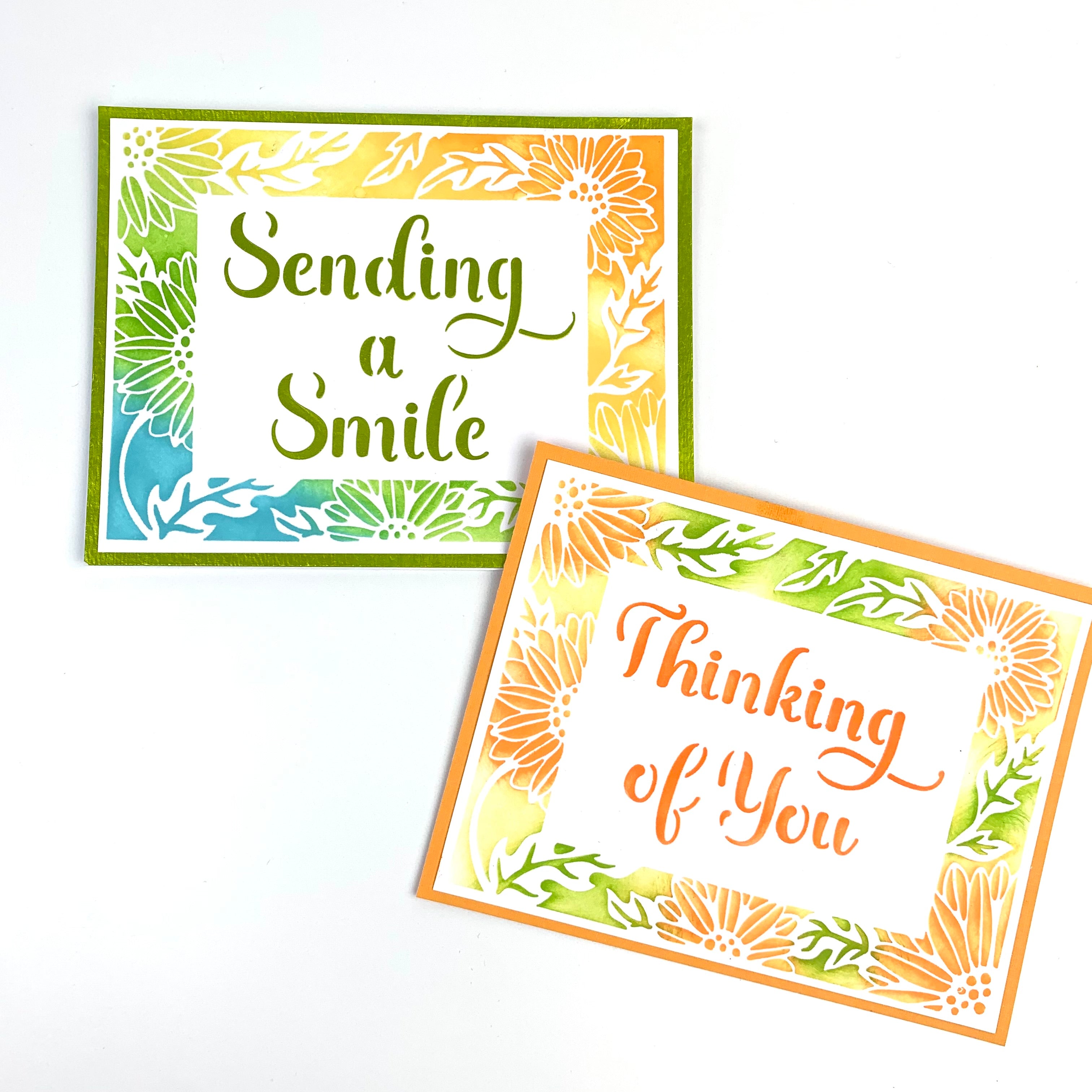 The Crafters Workshop A2 Sunflowers Vines Frames