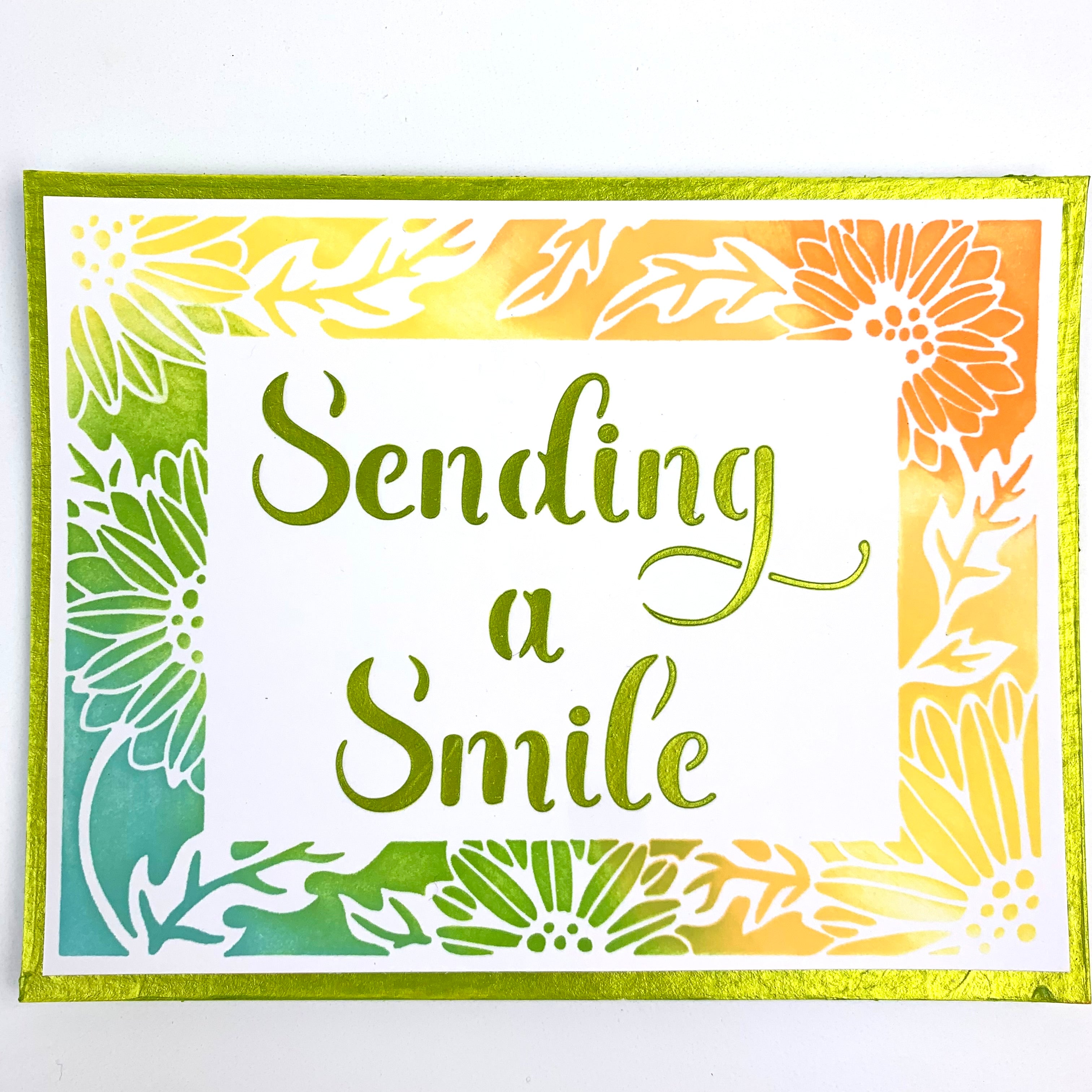 The Crafters Workshop A2 Sunflowers Vines Frames