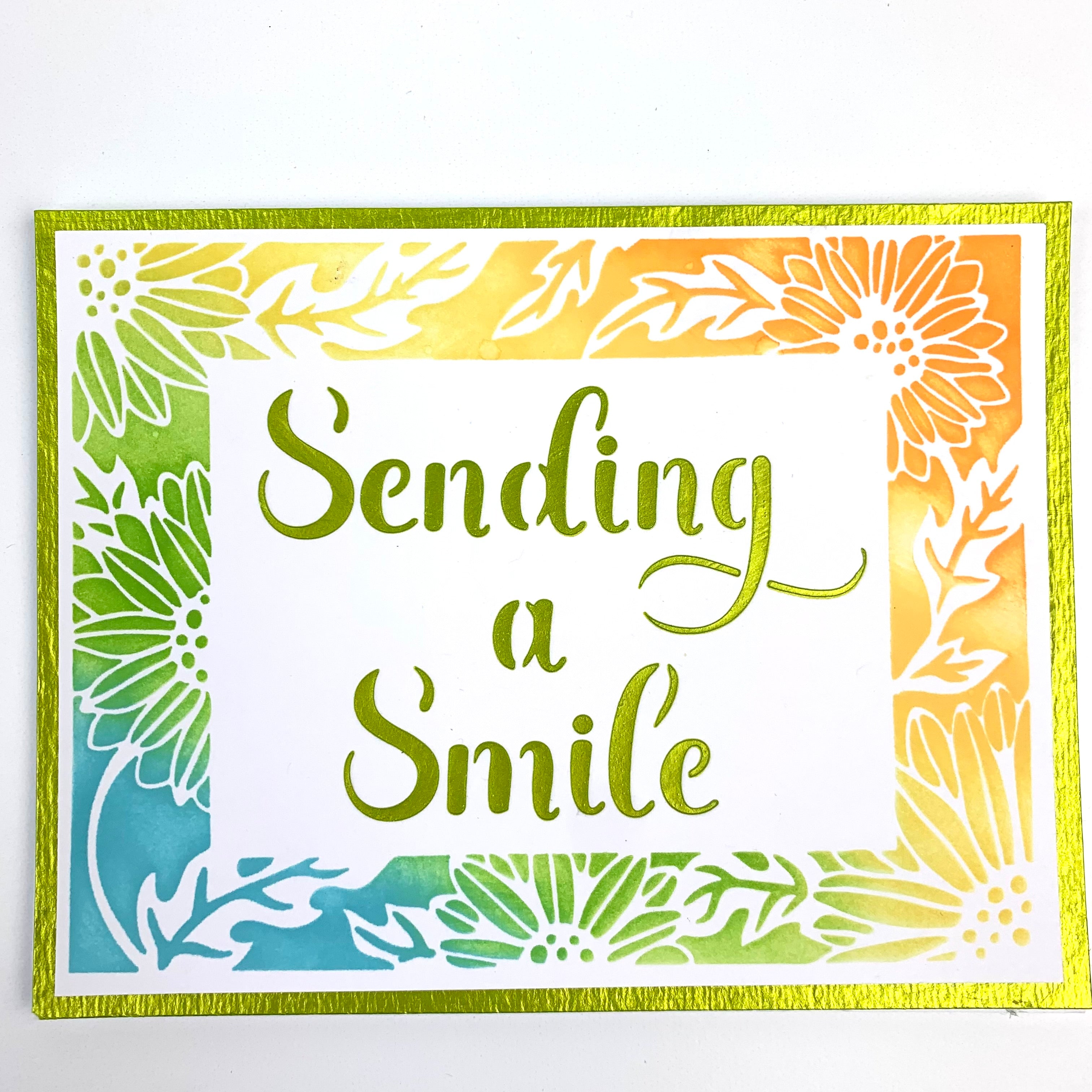 The Crafters Workshop A2 Sunflowers Vines Frames