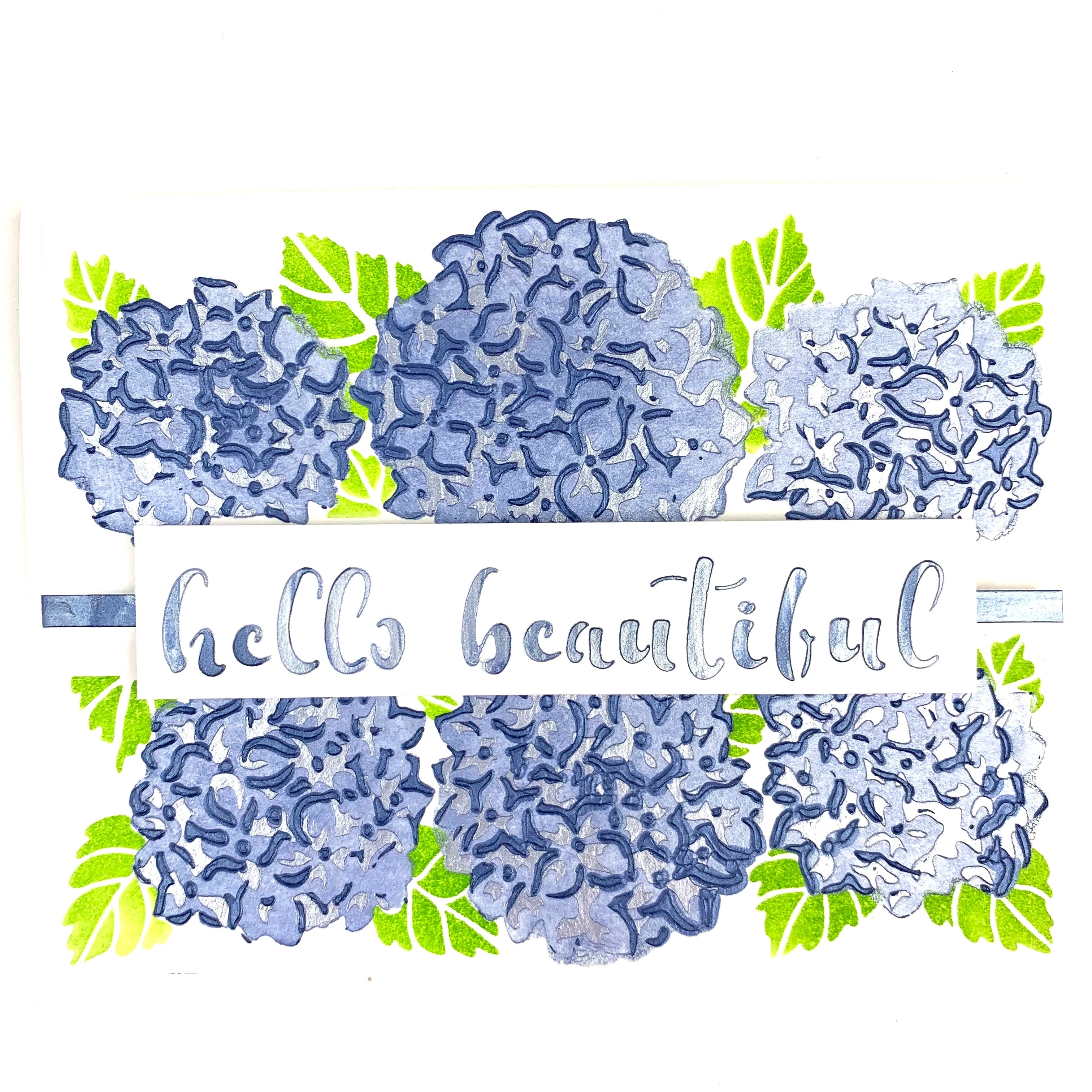 The Crafters Workshop Layered Hydrangea Banner