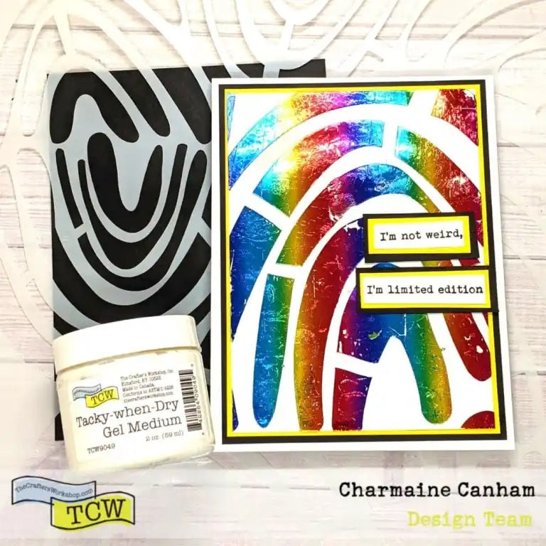 The Crafters Workshop (TCW) Tacky-When-Dry Gel 2oz.