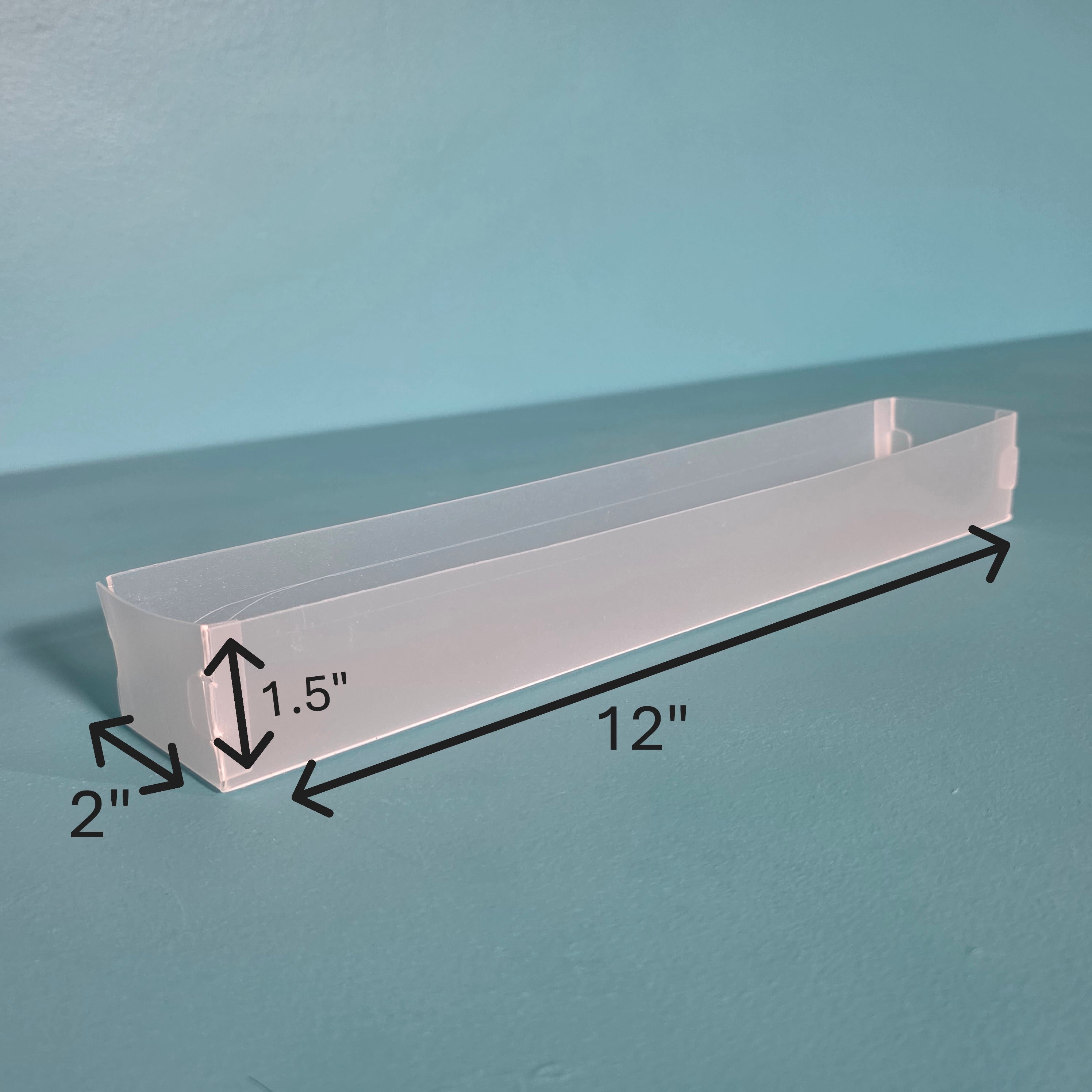 The Organized Option Basic Box "G" - 2.0" W x 12.0" L x 1.5" H - Set of 5