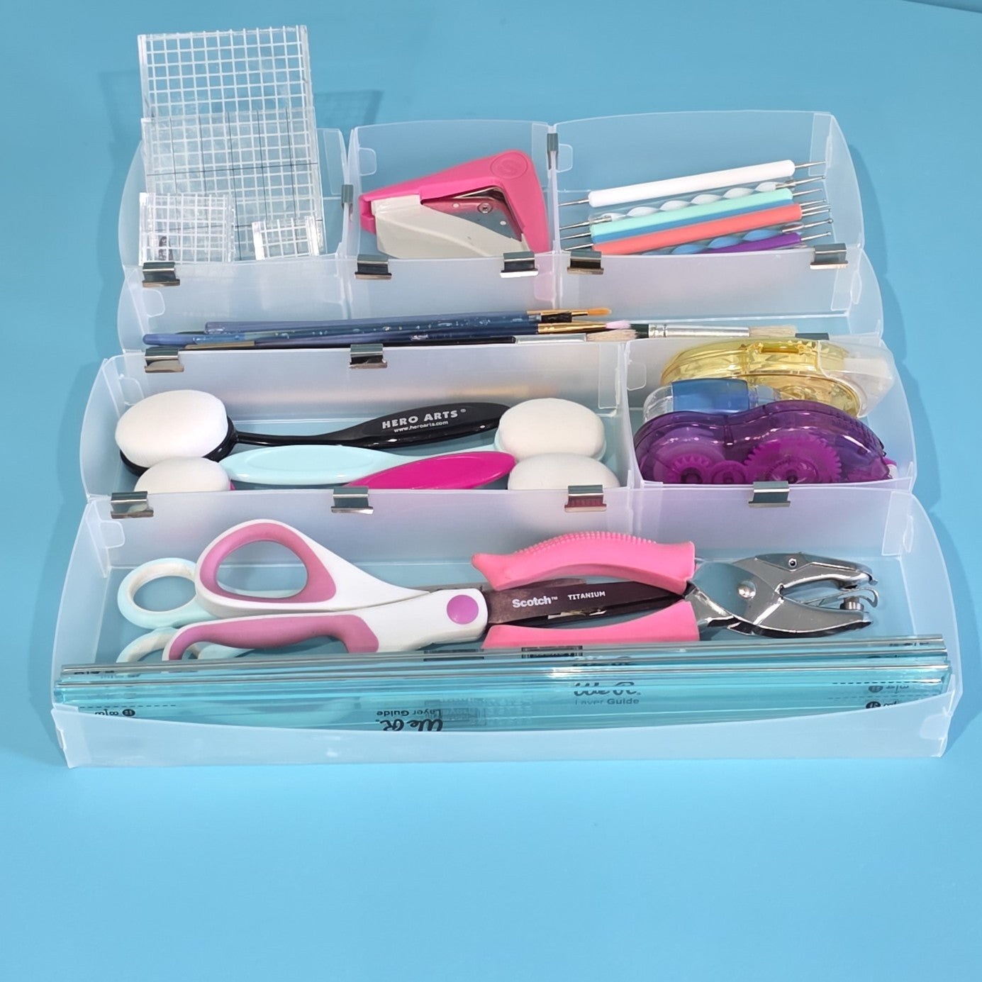 The Organized Option Basic Box Small Box Organizer Collection with Connector Tool