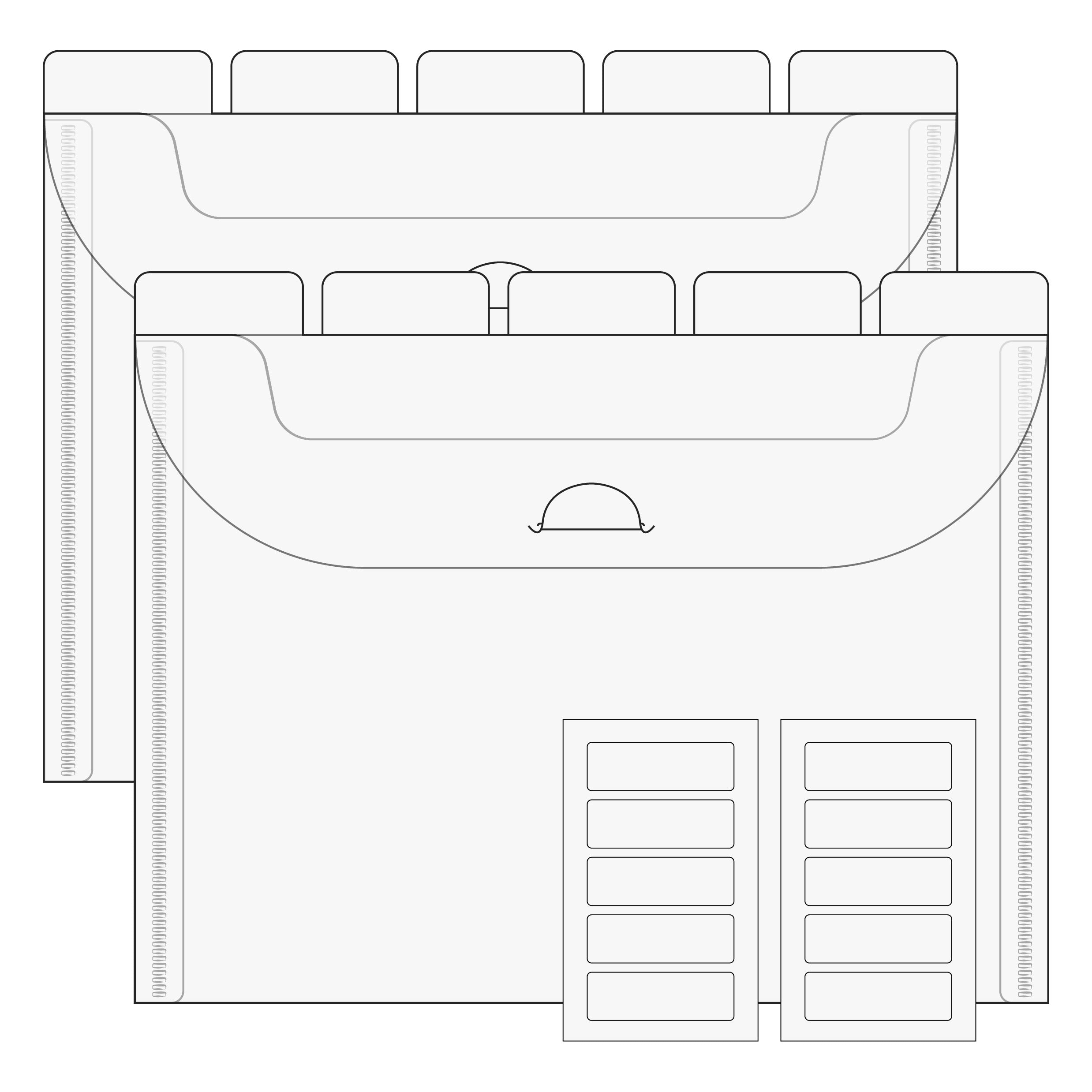 The Organized Option 5x7 Flip Flap Tabbed Divider Pockets - 10pk