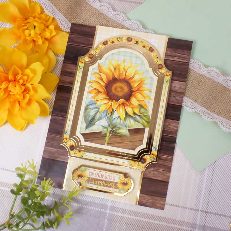 Sunflower Smiles Card Topper Sheet