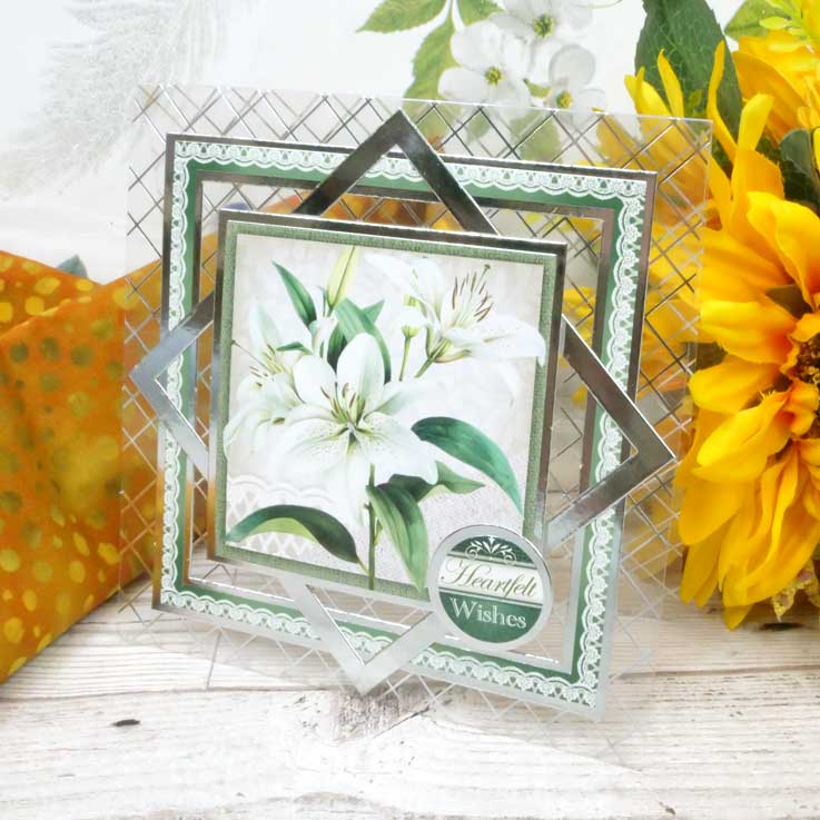 Heartfelt Lilies Card Topper Sheet