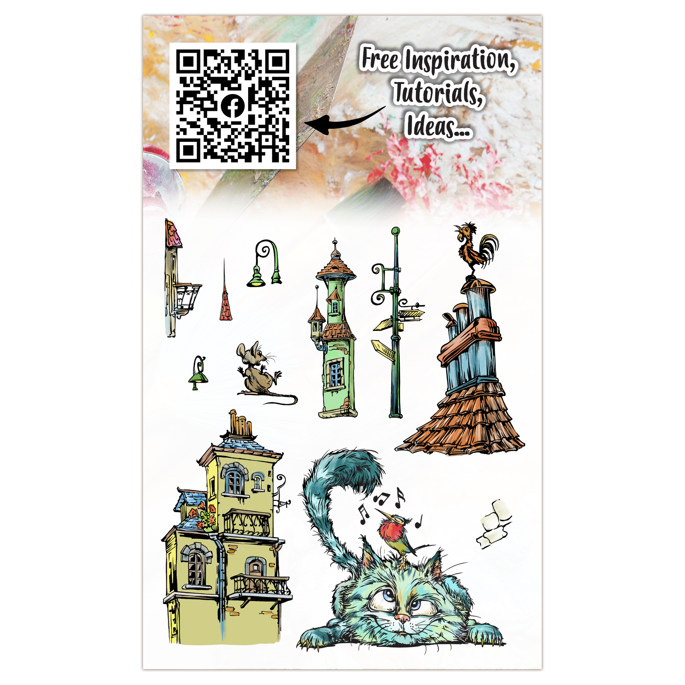 AALL and Create - A6 Stamp Set - Curious Roofer