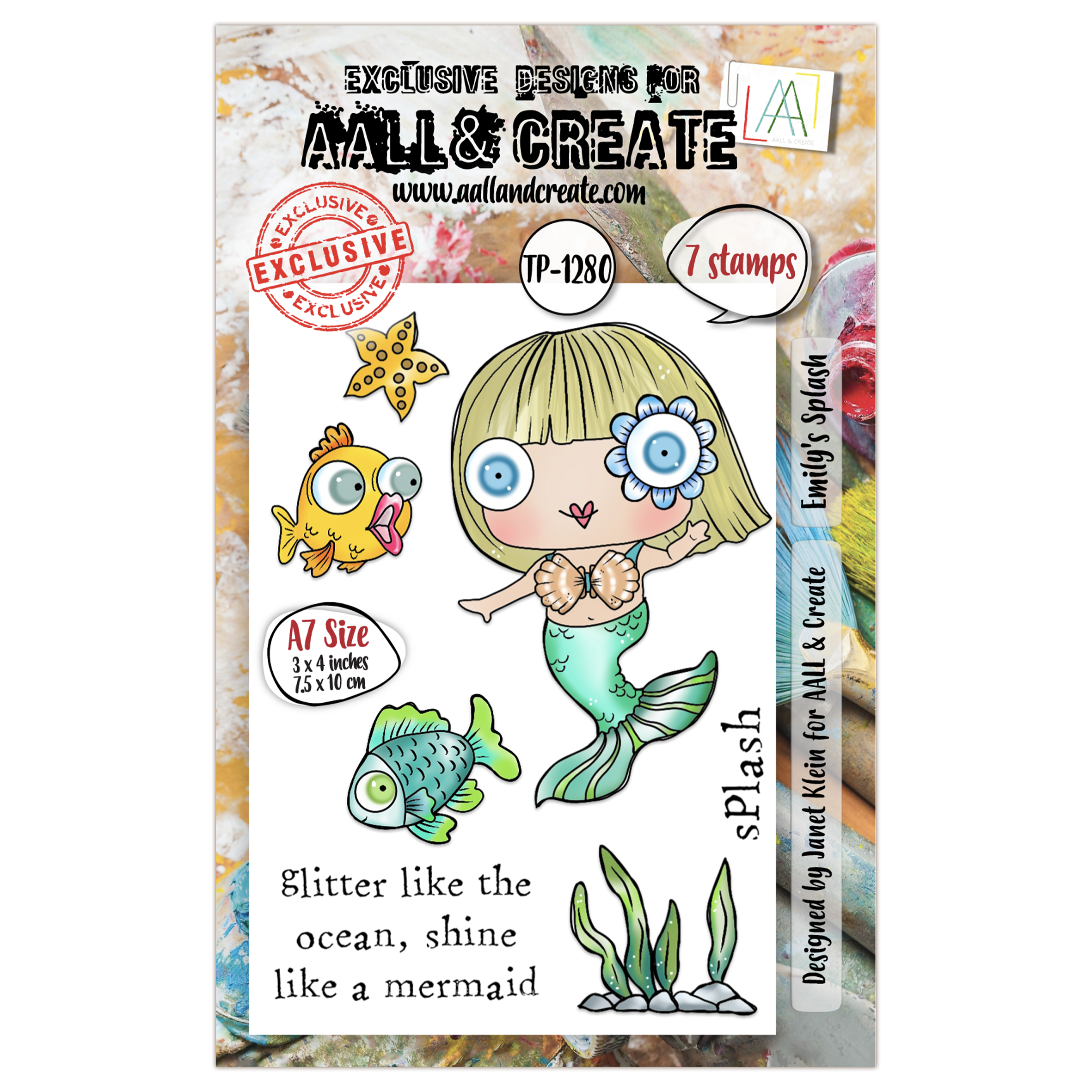 AALL and Create - A7 Stamp Set - Emily's Splash