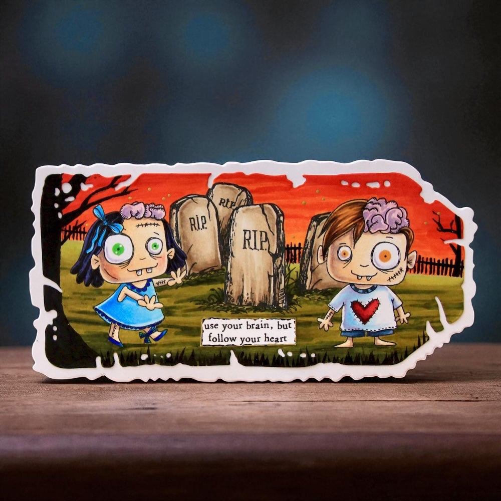 AALL and Create - A7 Stamp Set - Brainy and Cute